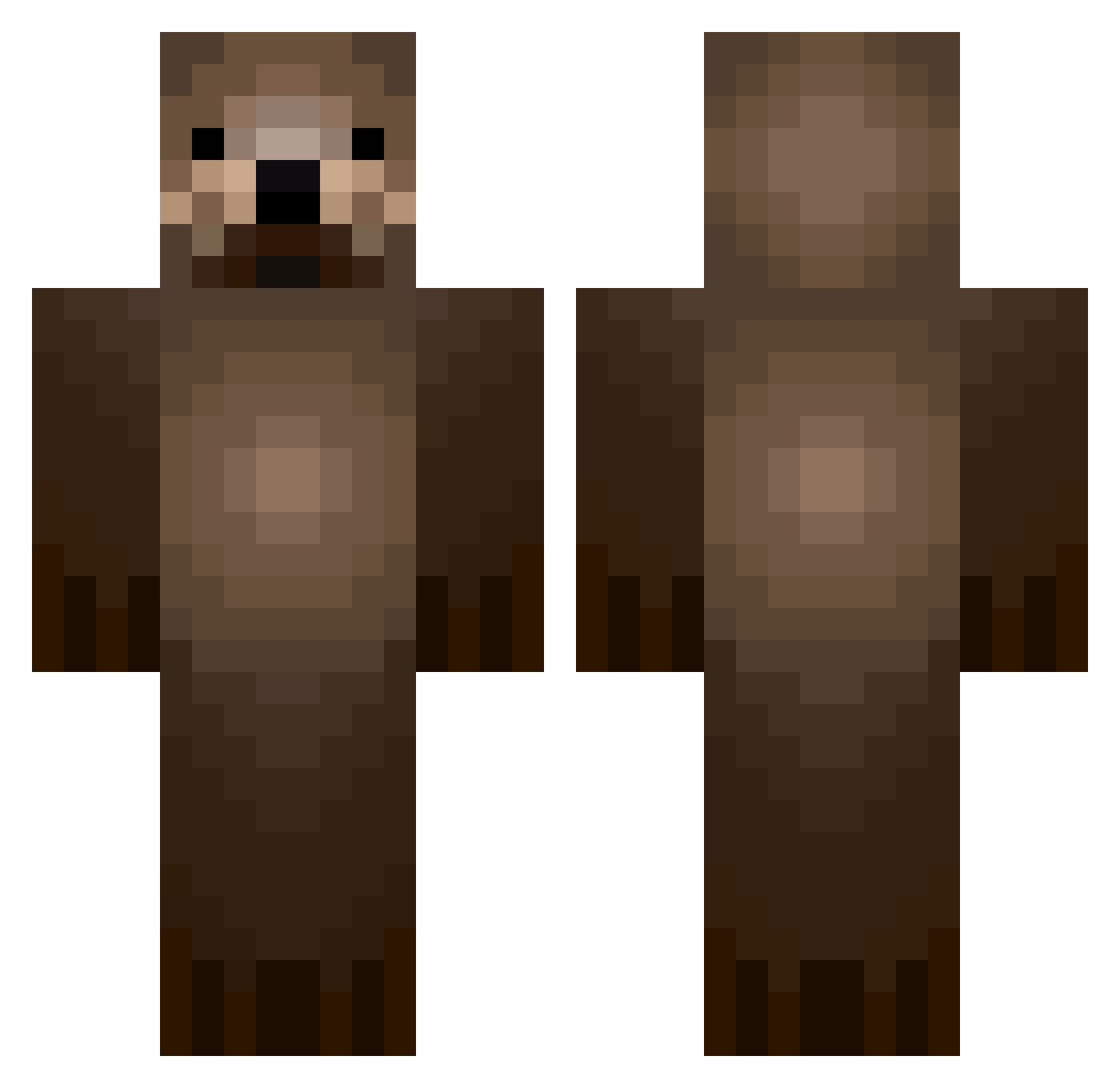 spiritimpulse Minecraft skin, front and back view