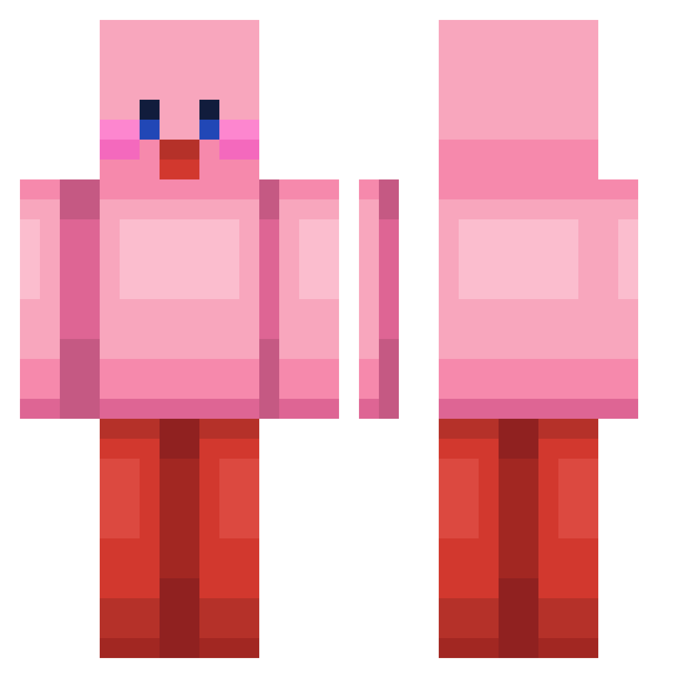 doyoung0609 Minecraft skin, front and back view