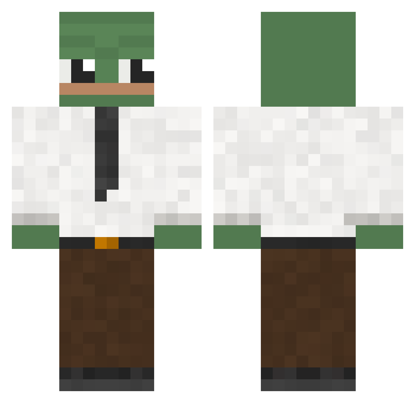 Tobi_Beans Minecraft skin, front and back view