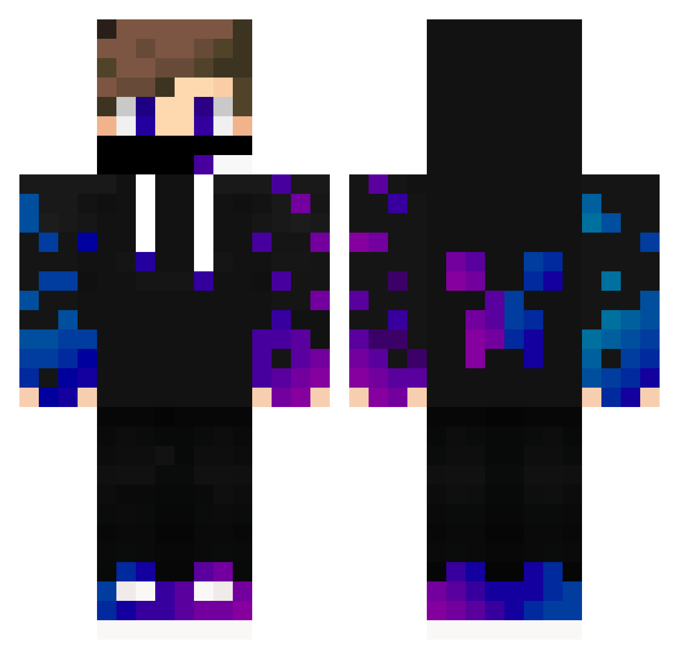 dh4rry Minecraft skin, front and back view