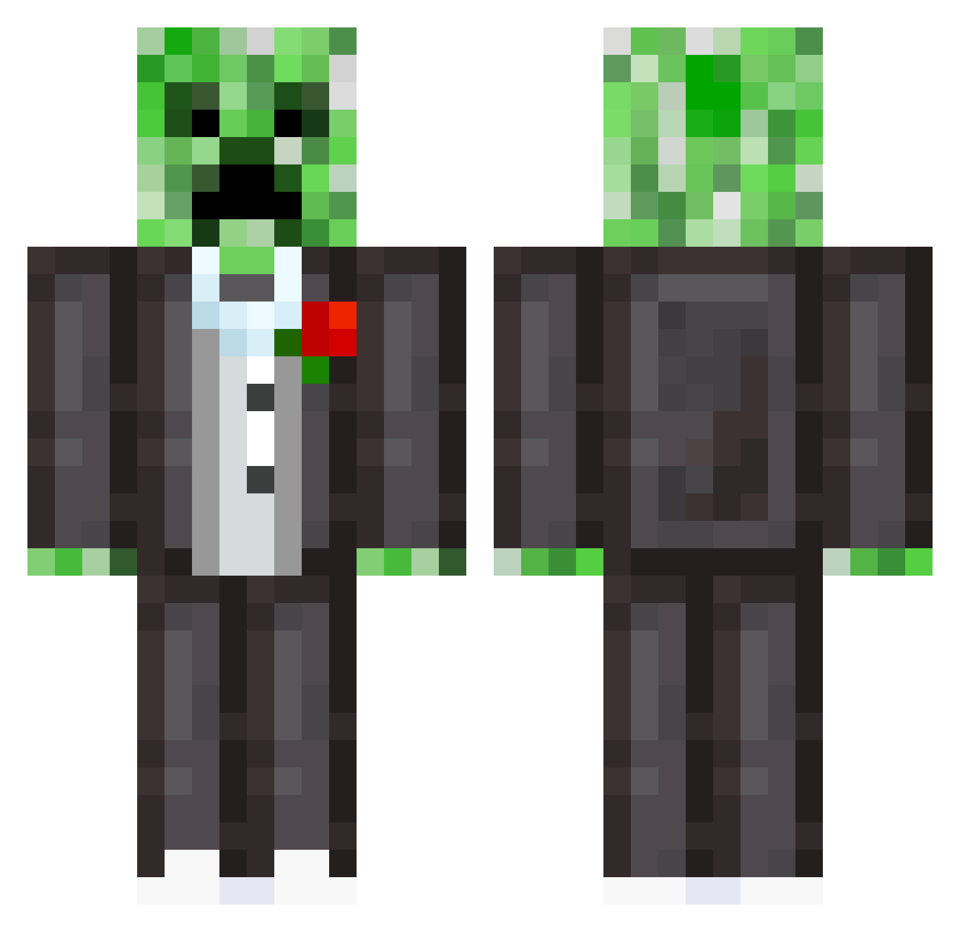 EnrageReZe Minecraft skin, front and back view