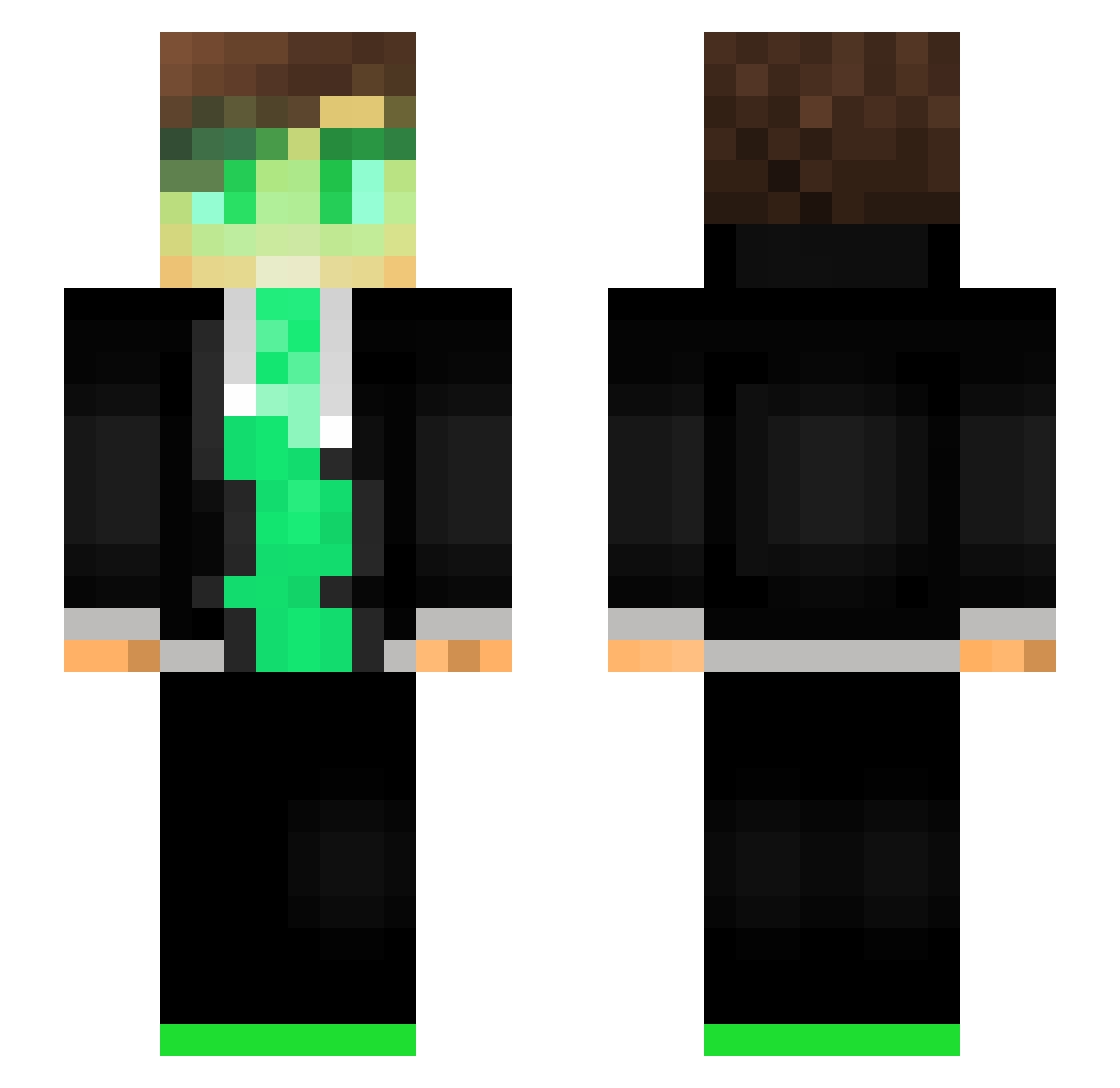 twipsqhew Minecraft skin, front and back view