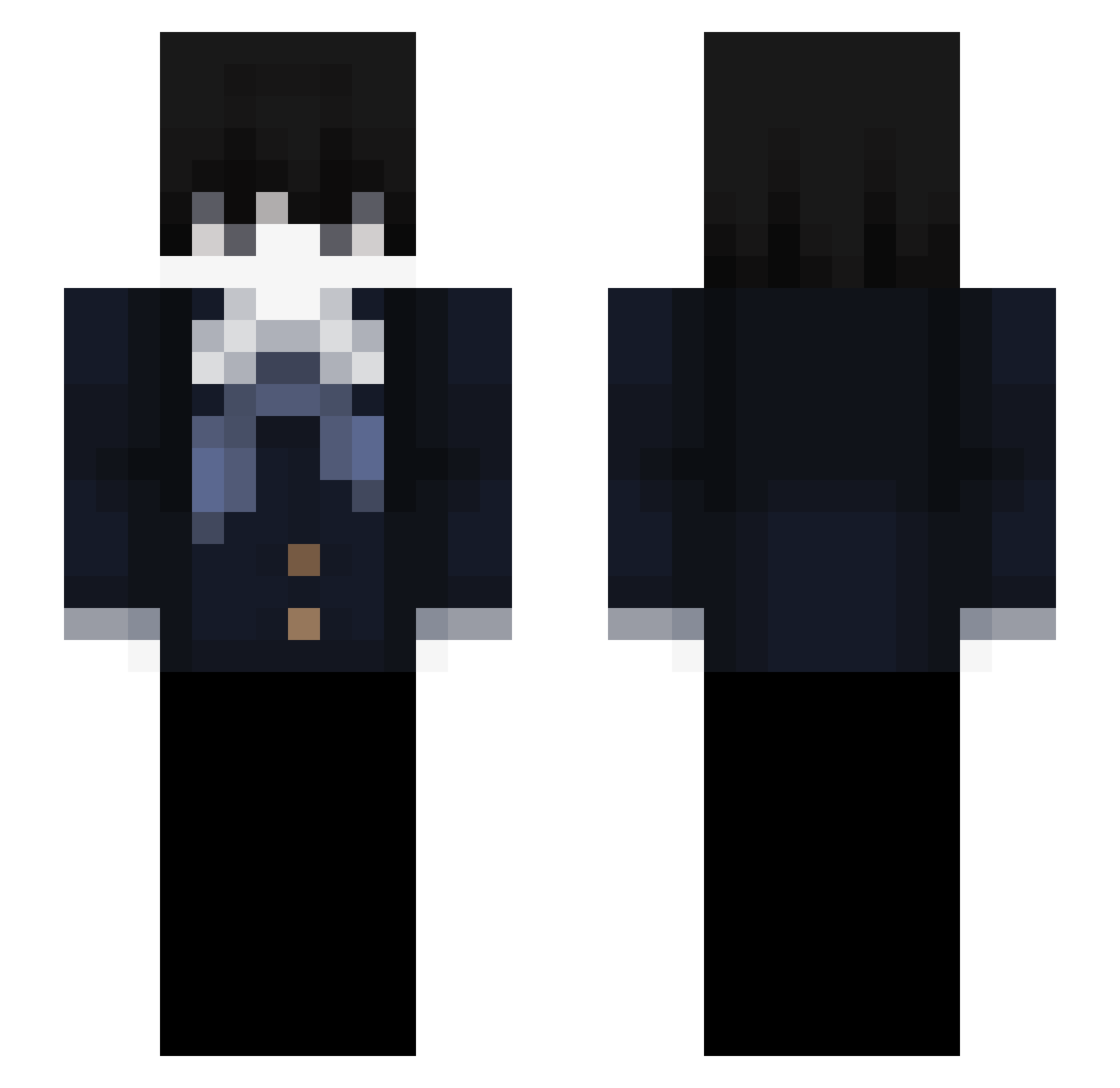 afrd Minecraft skin, front and back view