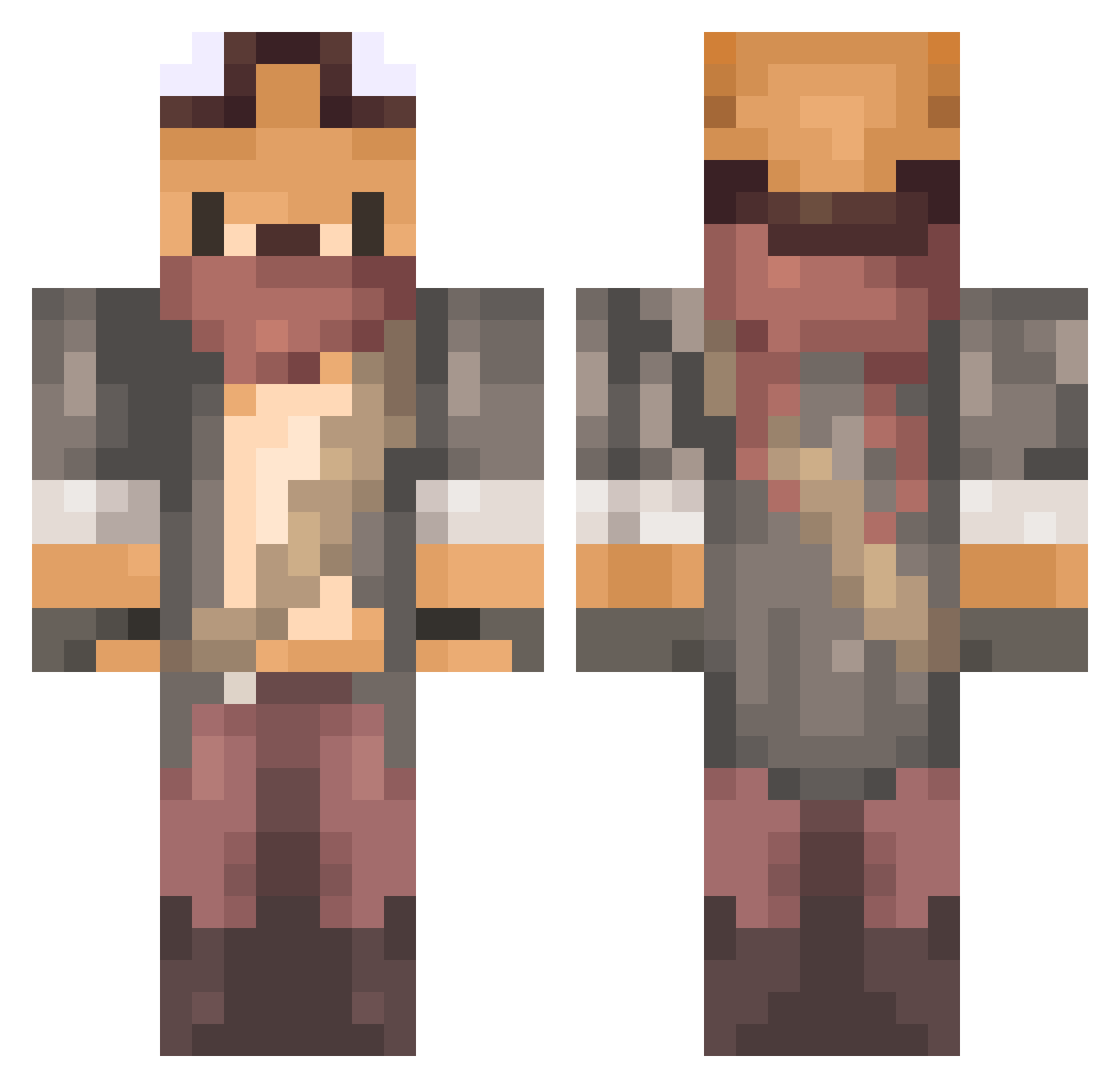ILYA_86 Minecraft skin, front and back view
