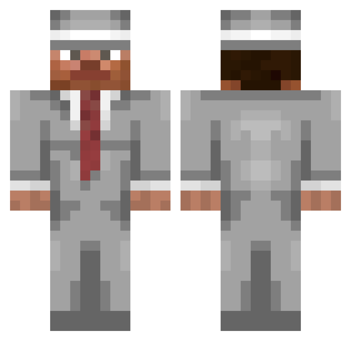 RingYIM Minecraft skin, front and back view