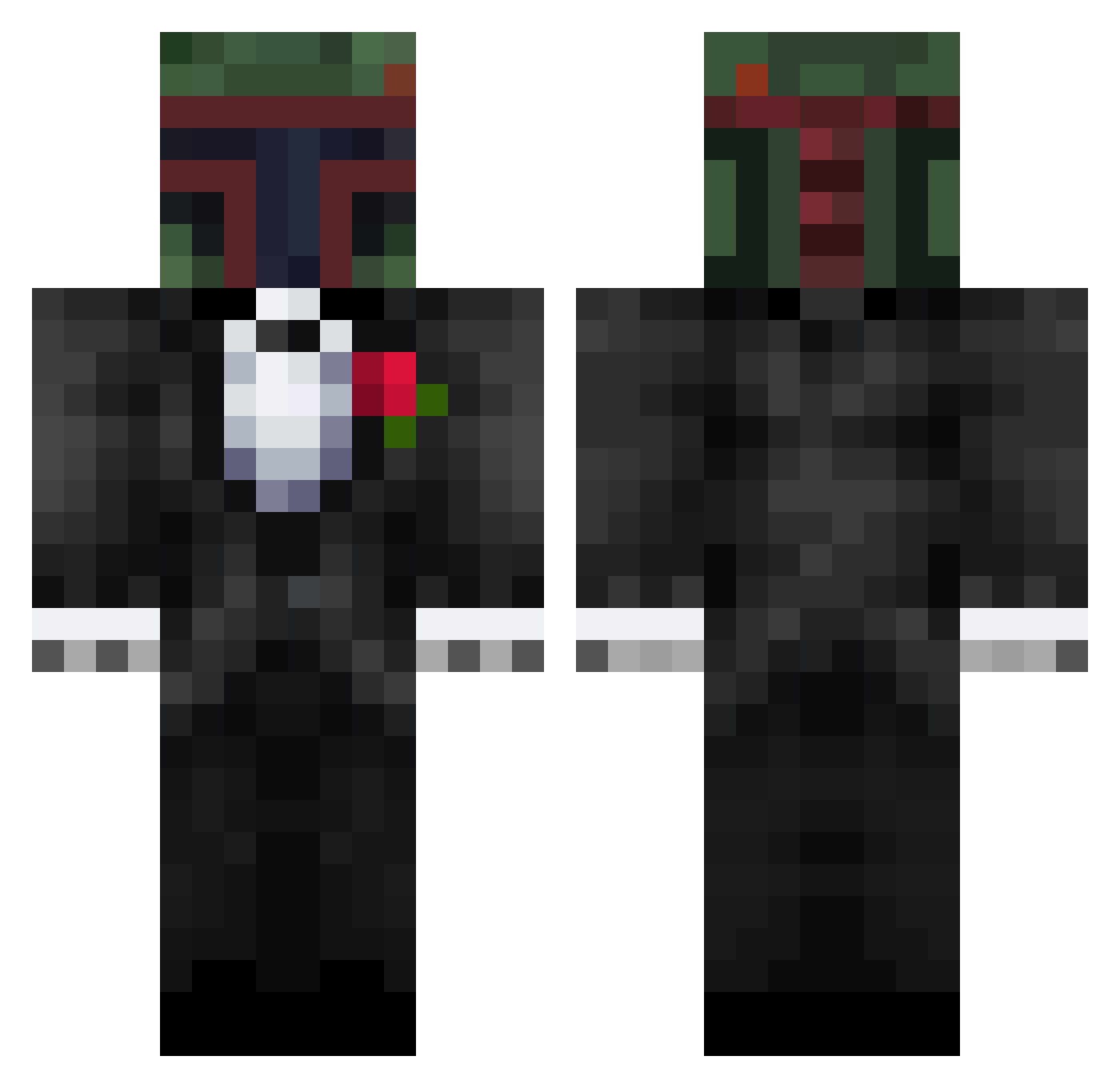 thatAPGO Minecraft skin, front and back view