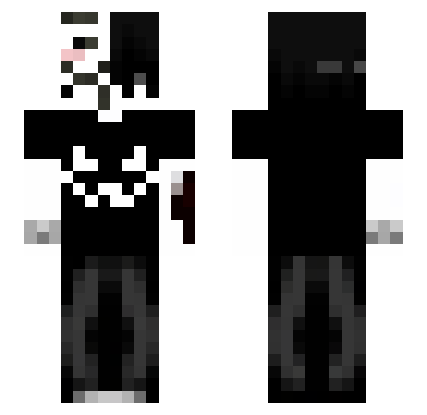 OgFischi6 Minecraft skin, front and back view
