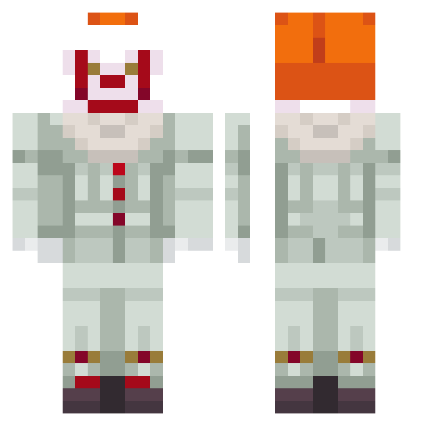 Robo_Said Minecraft skin, front and back view