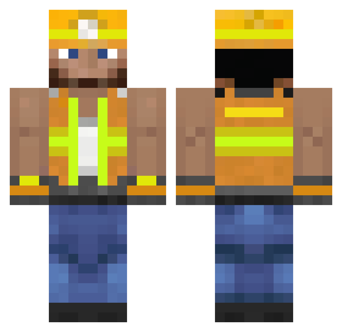 the_traitant8 Minecraft skin, front and back view