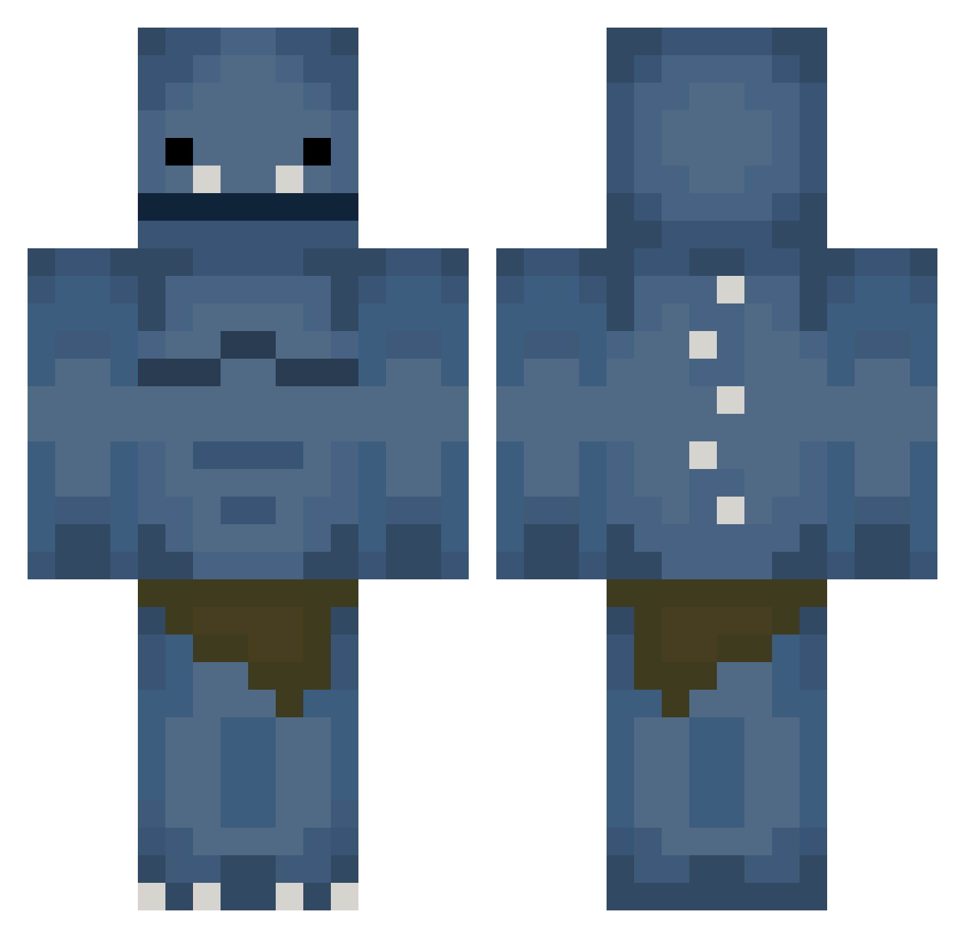 radical_johnny Minecraft skin, front and back view