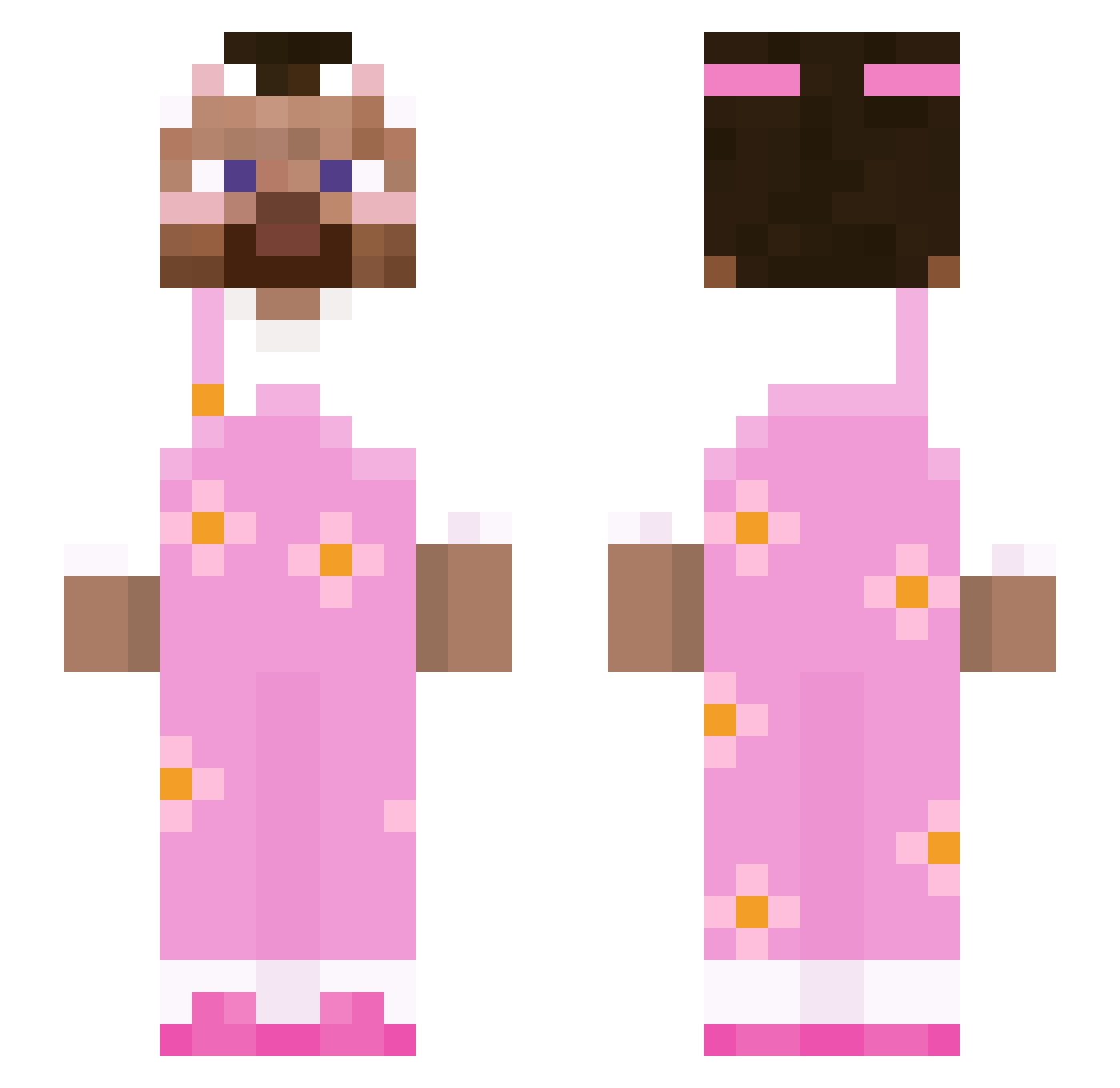 FridgeCarrier Minecraft skin, front and back view