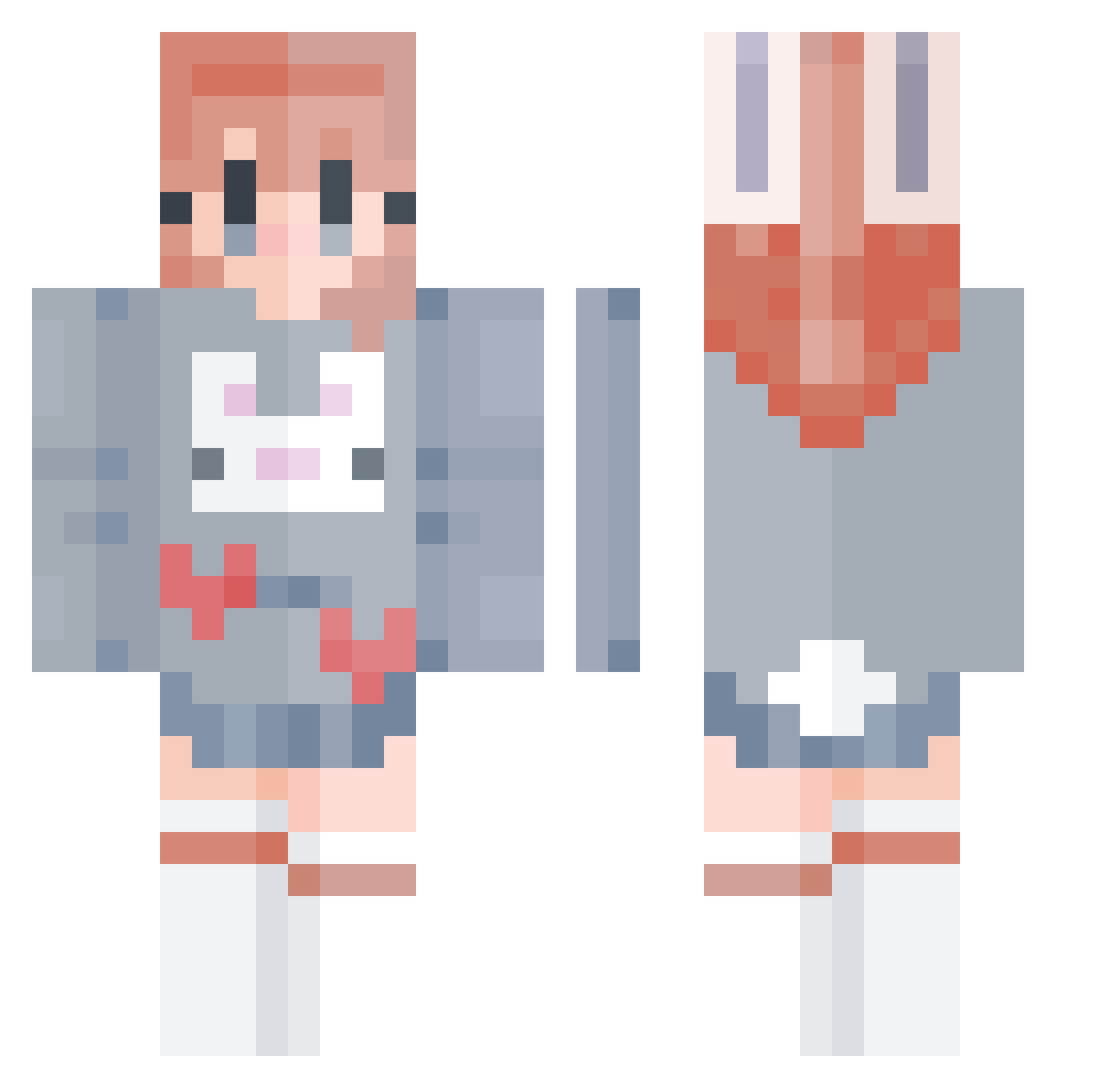 thebell_boy Minecraft skin, front and back view