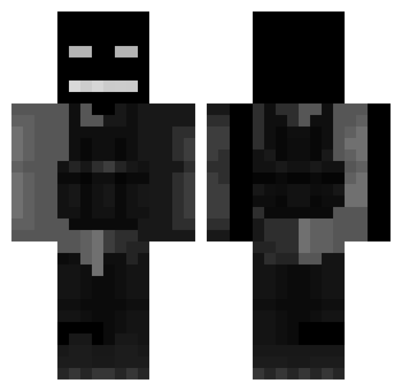 hisoka_cards Minecraft skin, front and back view