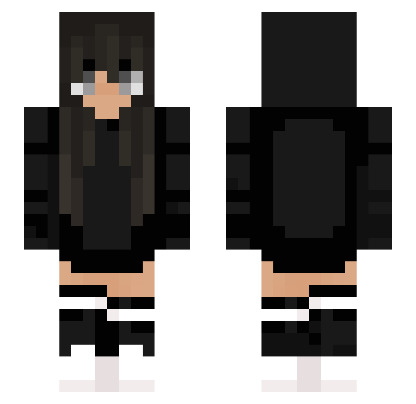 kxte08 Minecraft skin, front and back view