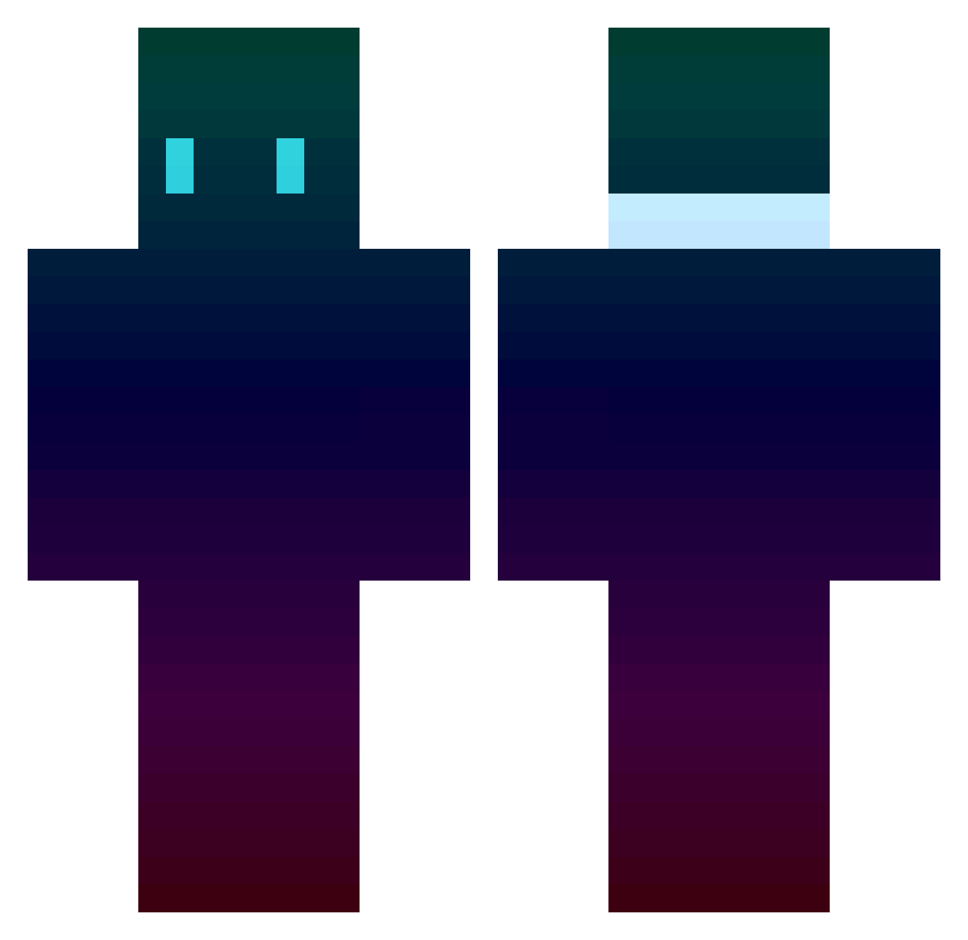 zaloo1208 Minecraft skin, front and back view