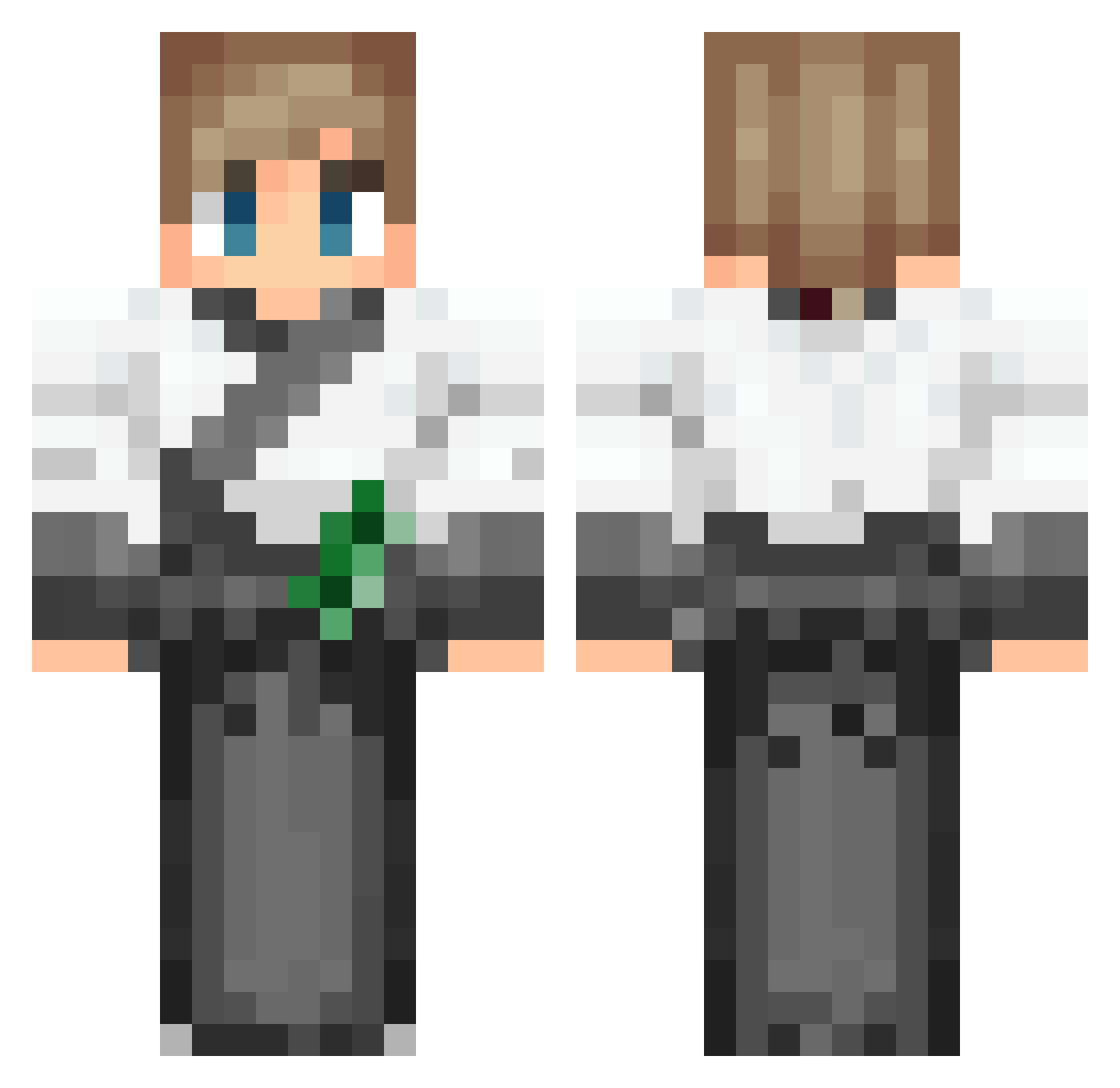 sensei2003 Minecraft skin, front and back view