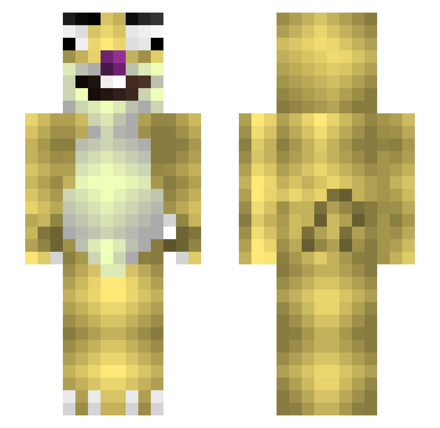 Dominik12062012 Minecraft skin, front and back view
