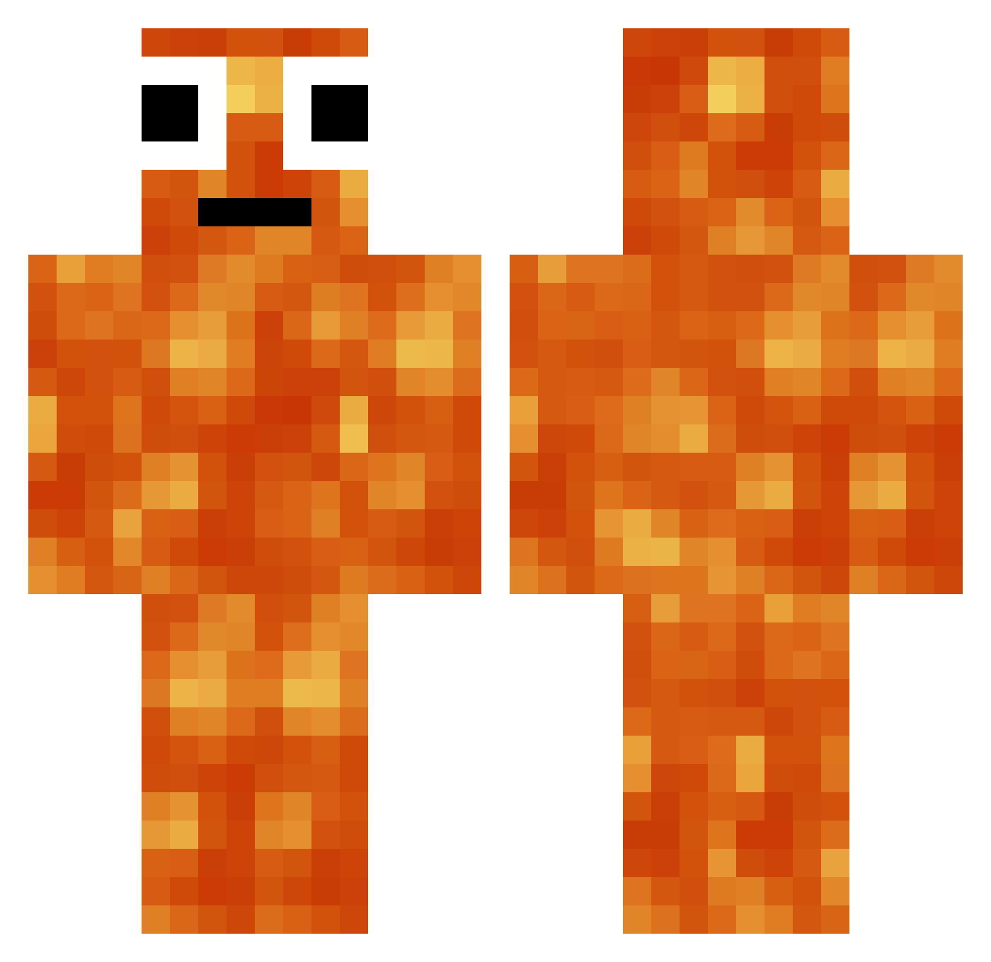 ILIAS_PRO109 Minecraft skin, front and back view