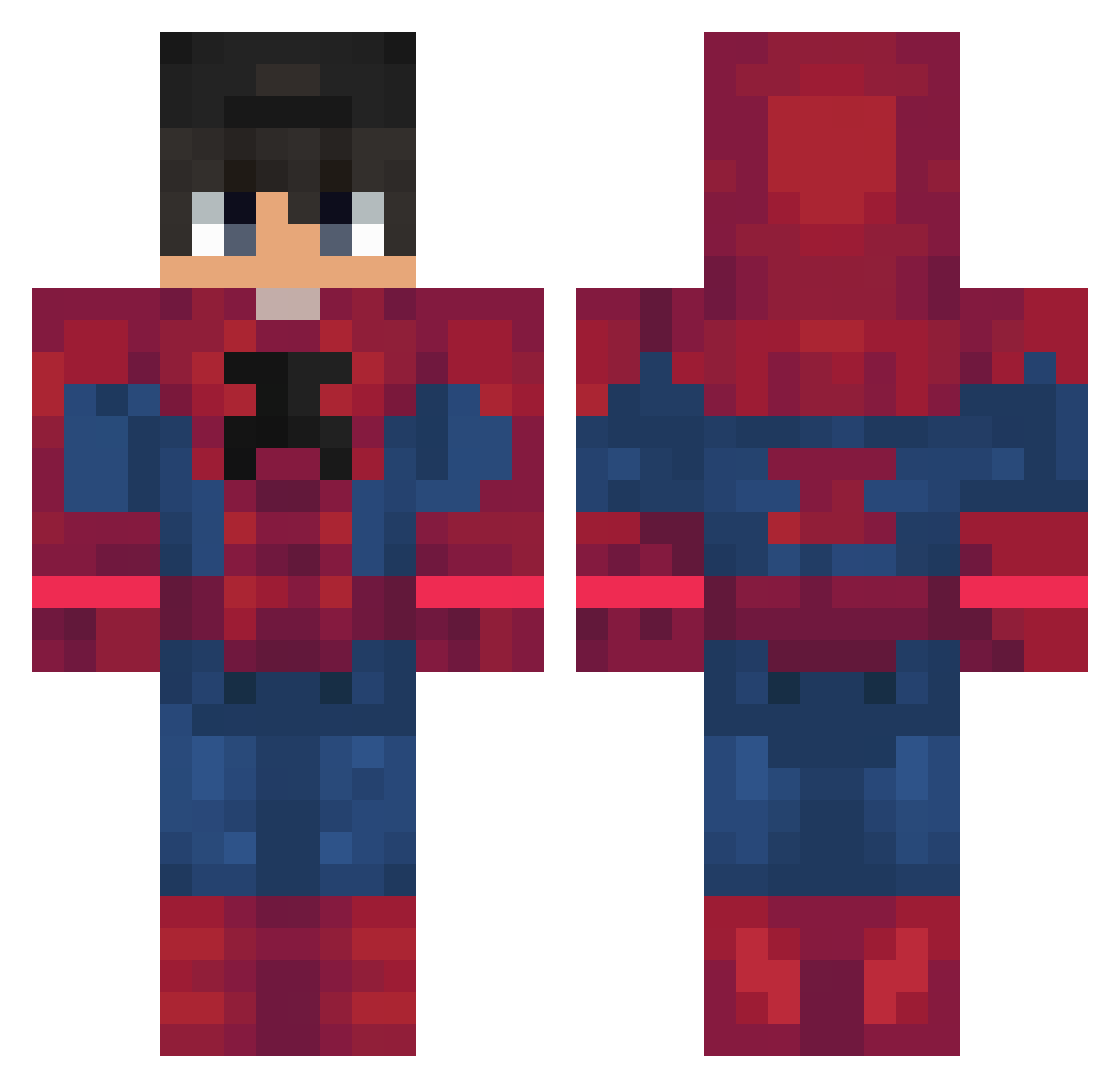 d3Araujo Minecraft skin, front and back view