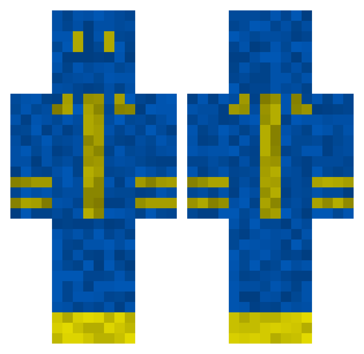 lovethygame Minecraft skin, front and back view