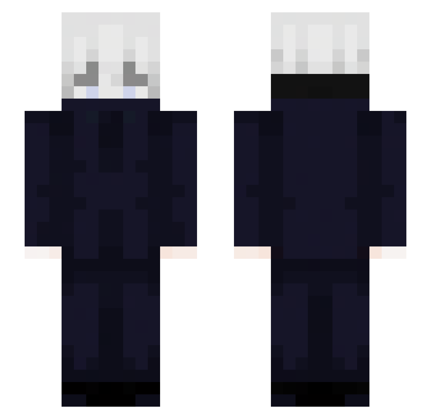 Croni_x Minecraft skin, front and back view