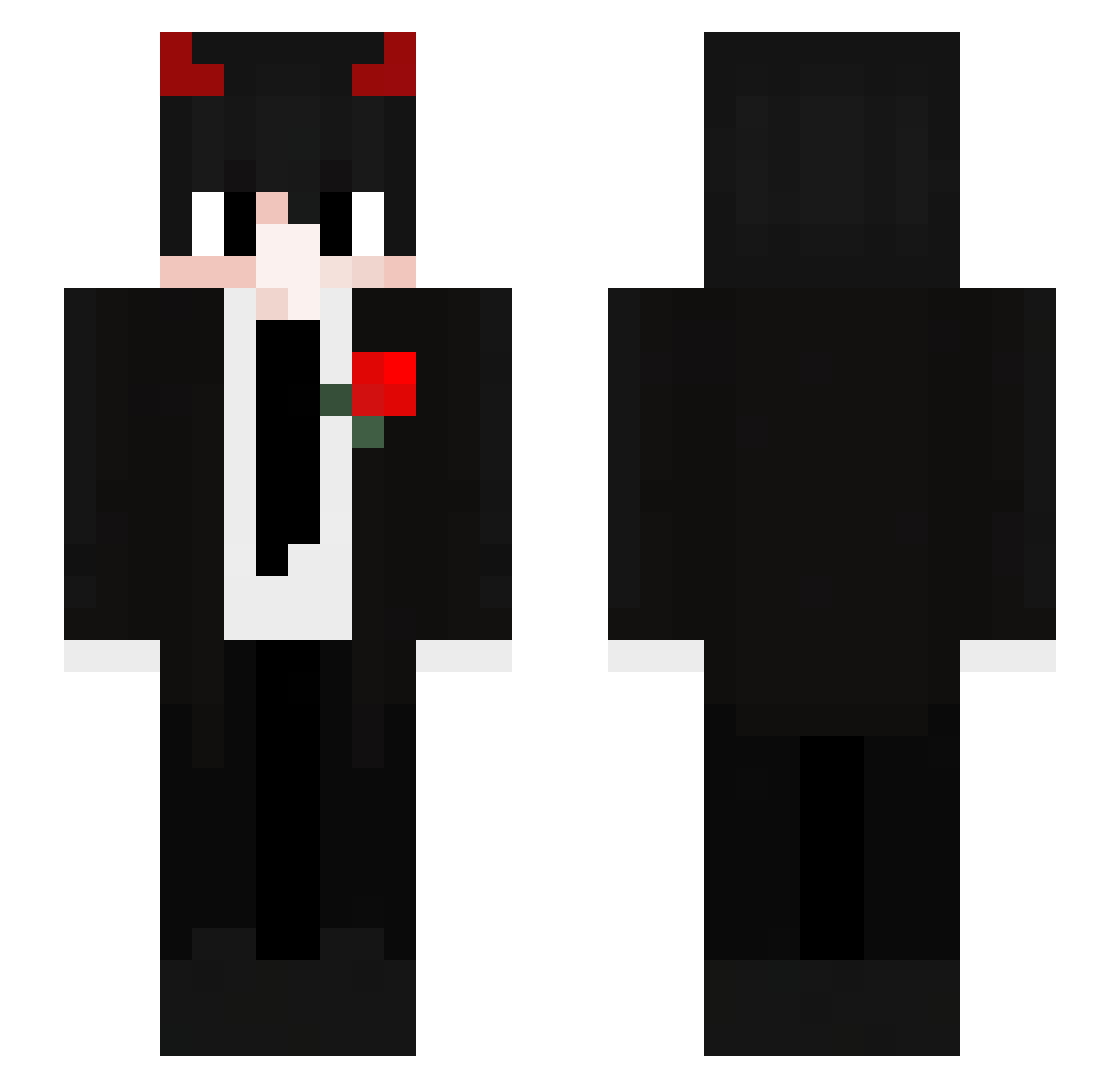XSenseiOk Minecraft skin, front and back view