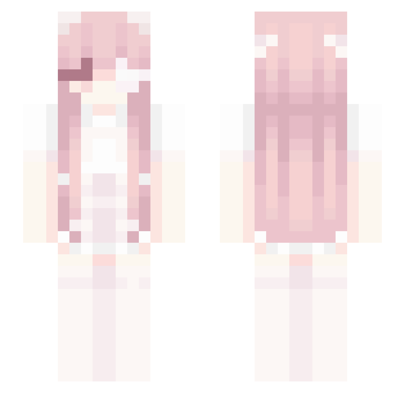 VIROACH Minecraft skin, front and back view
