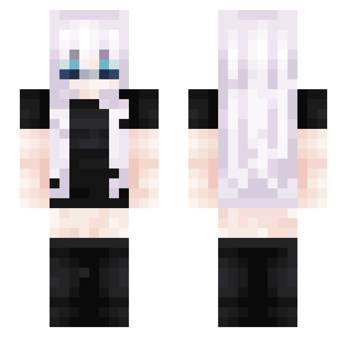 Possesses01 Minecraft skin, front and back view