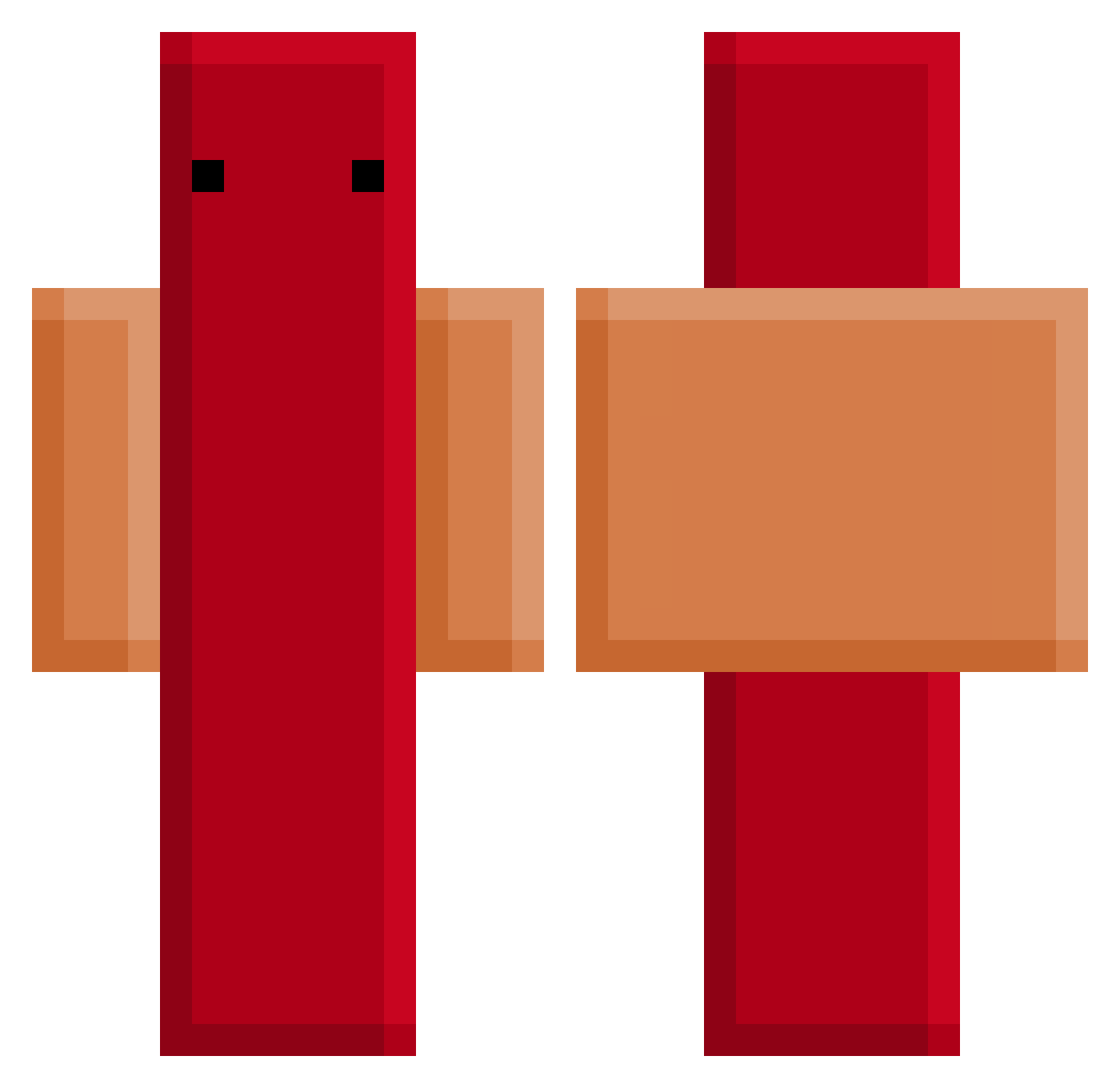 Super_Strus Minecraft skin, front and back view