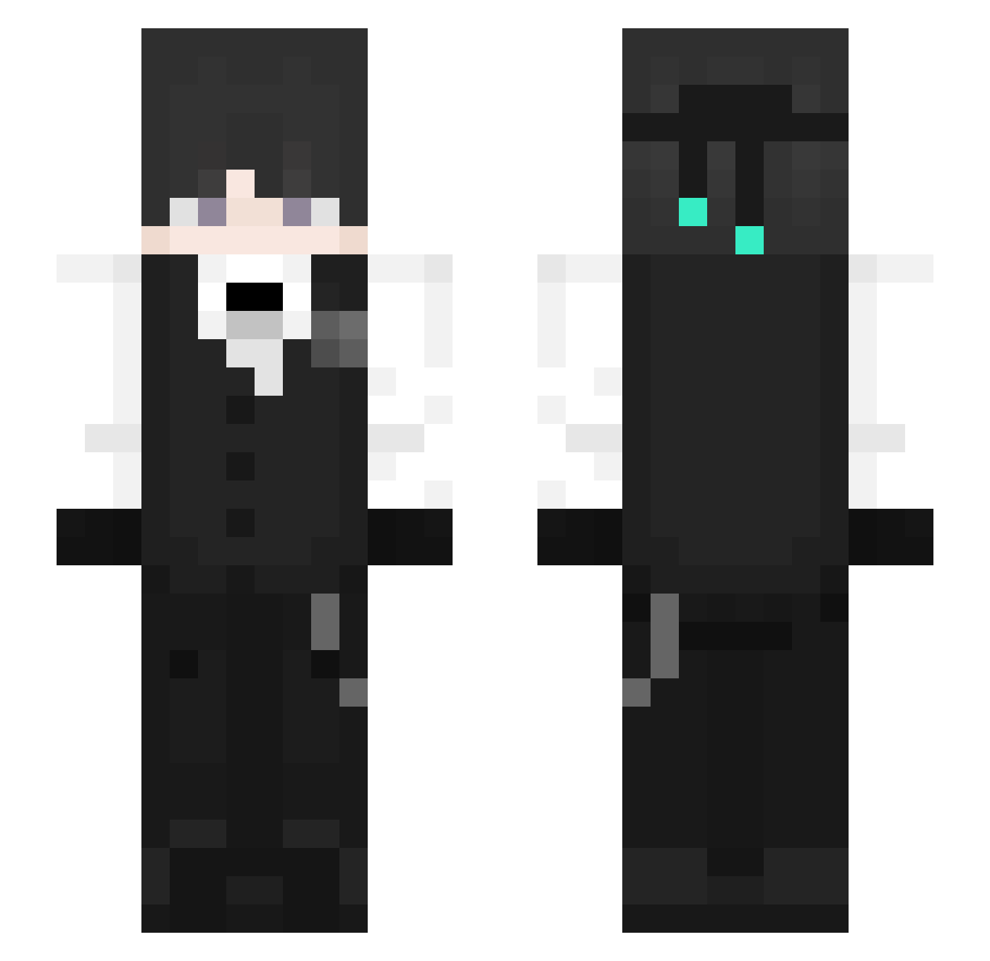SikakaczekKubix Minecraft skin, front and back view