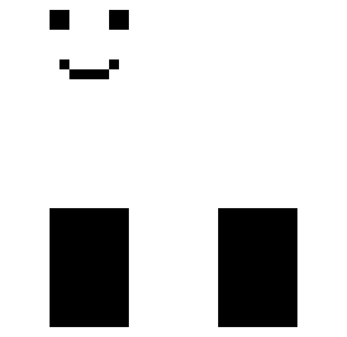 snvsh Minecraft skin, front and back view