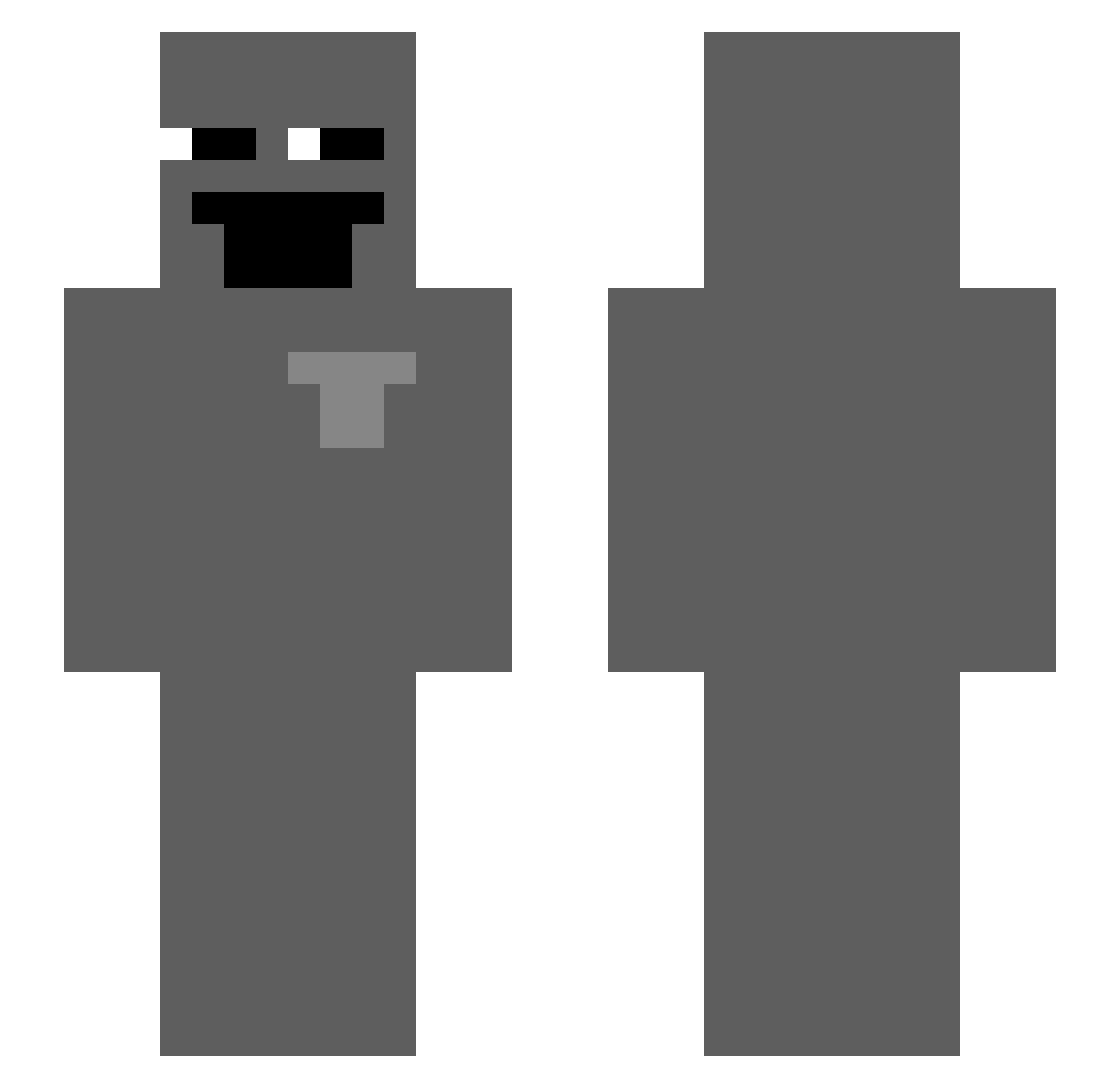 Rri_ff Minecraft skin, front and back view