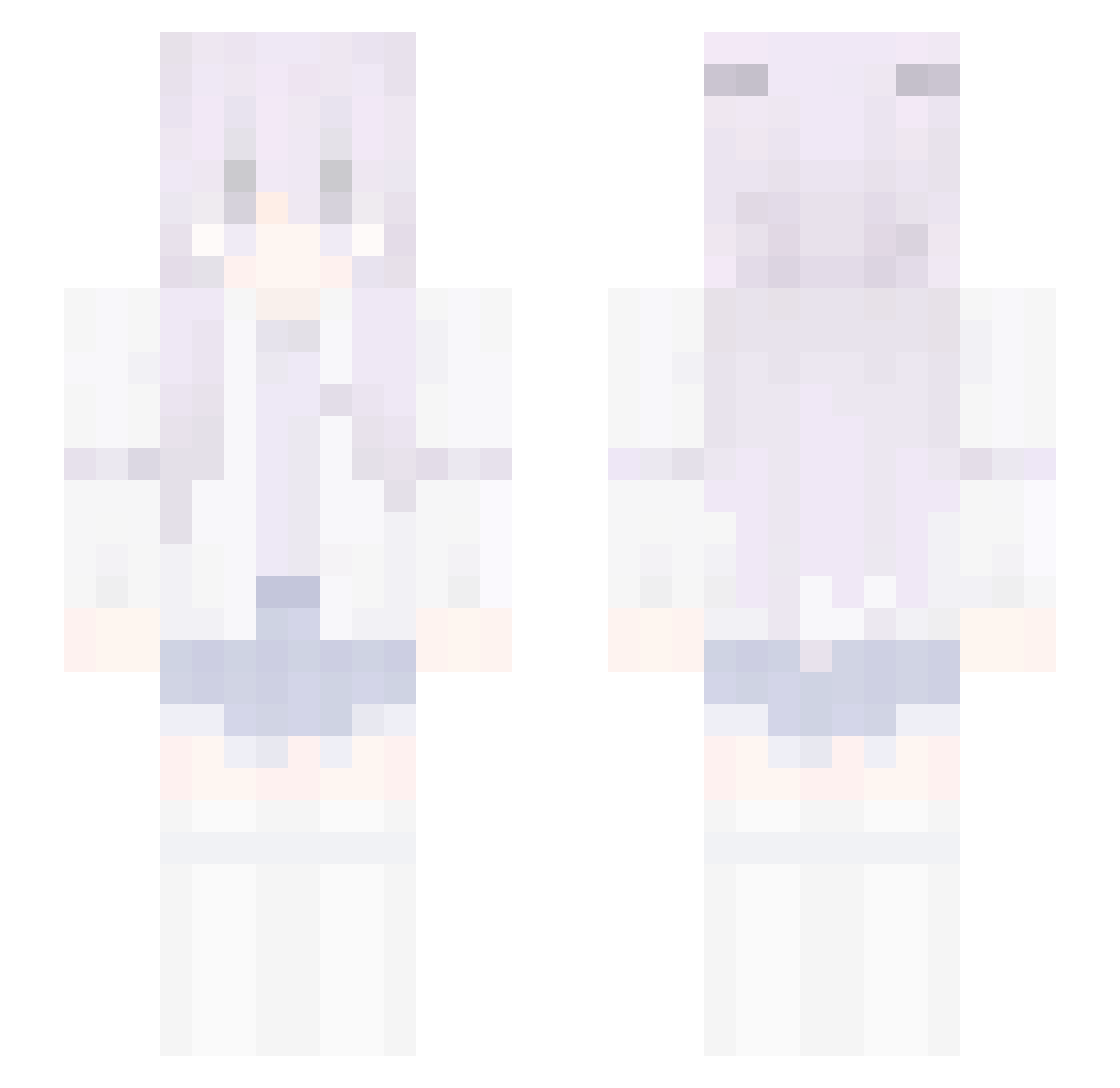 xiaoapiao Minecraft skin, front and back view