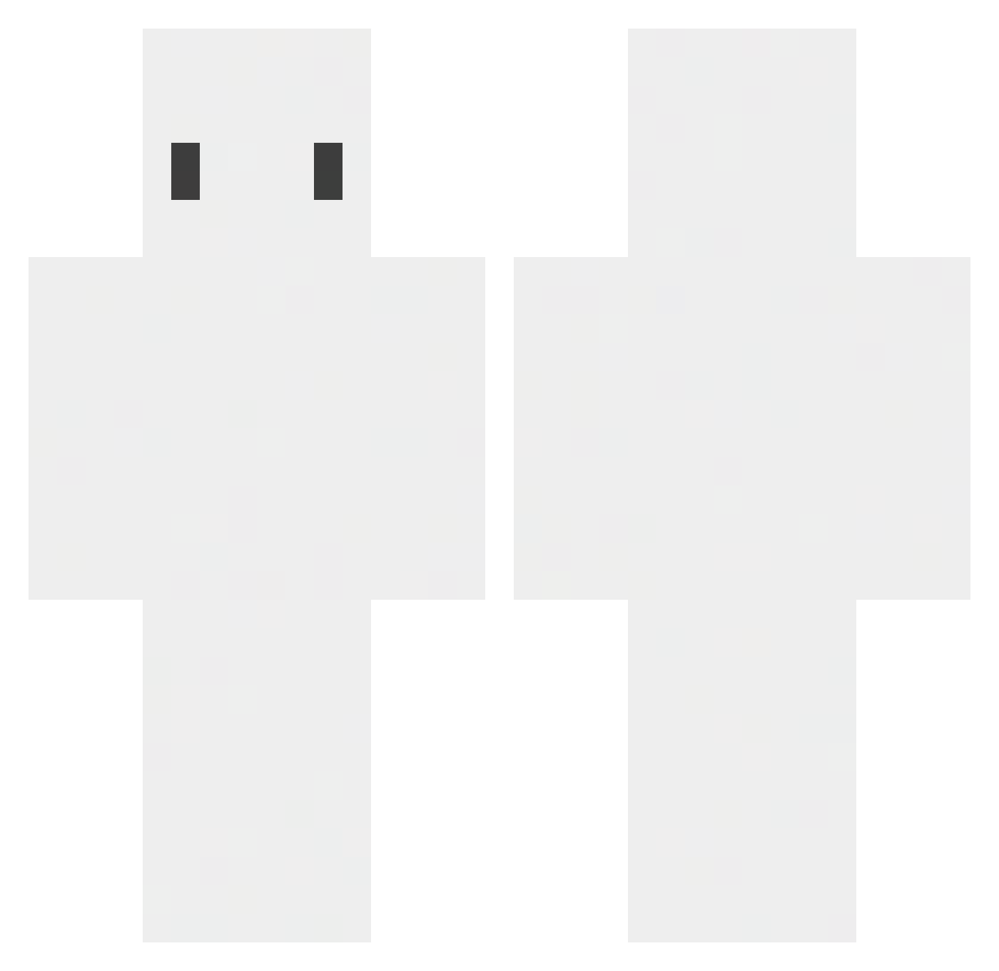 ScribbleGamer Minecraft skin, front and back view