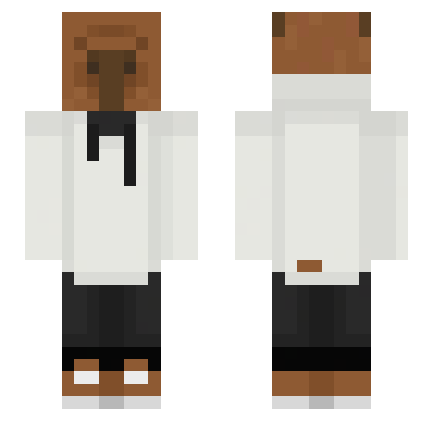 UmaCapivara_ Minecraft skin, front and back view