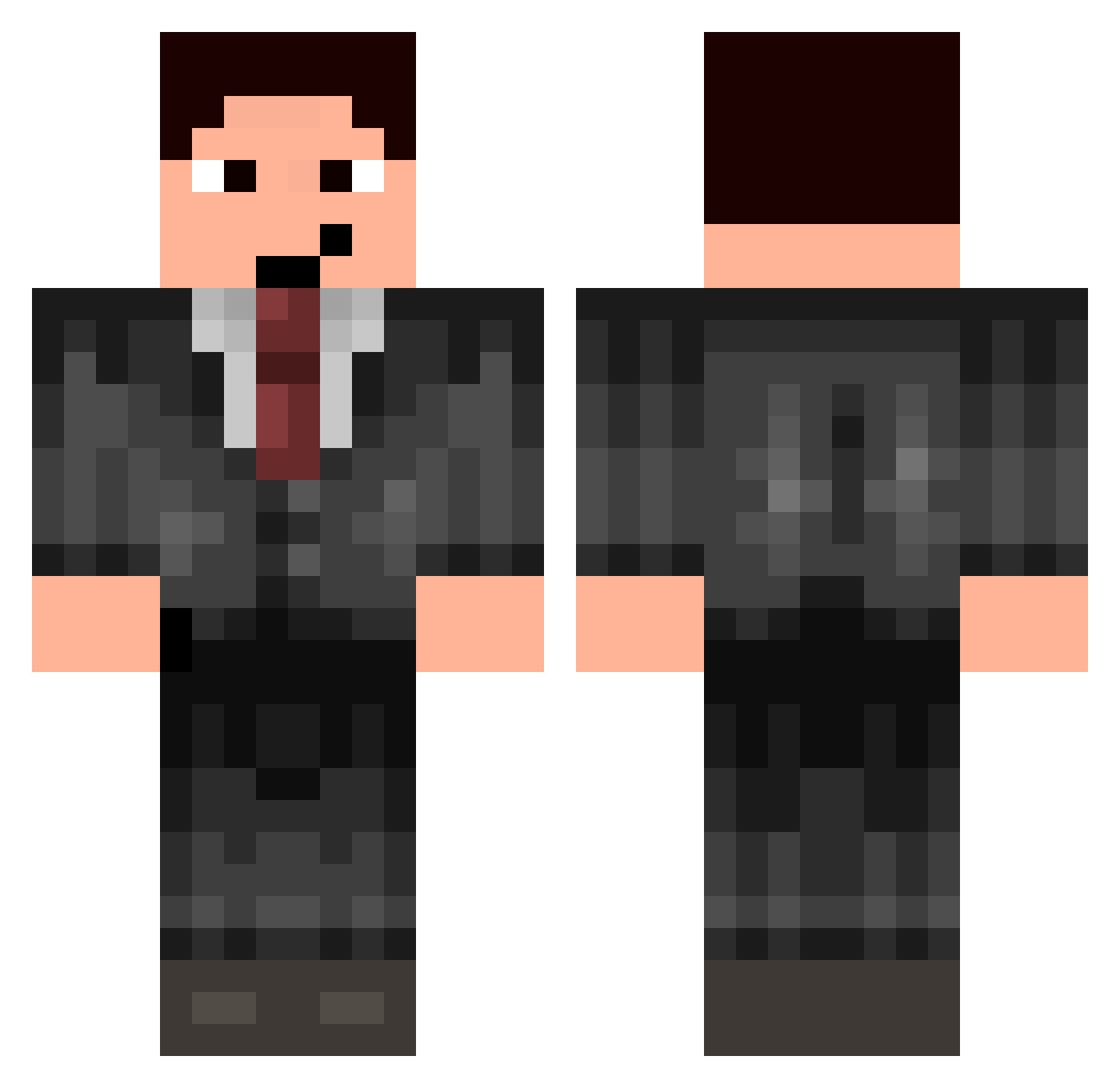 foretopsail Minecraft skin, front and back view