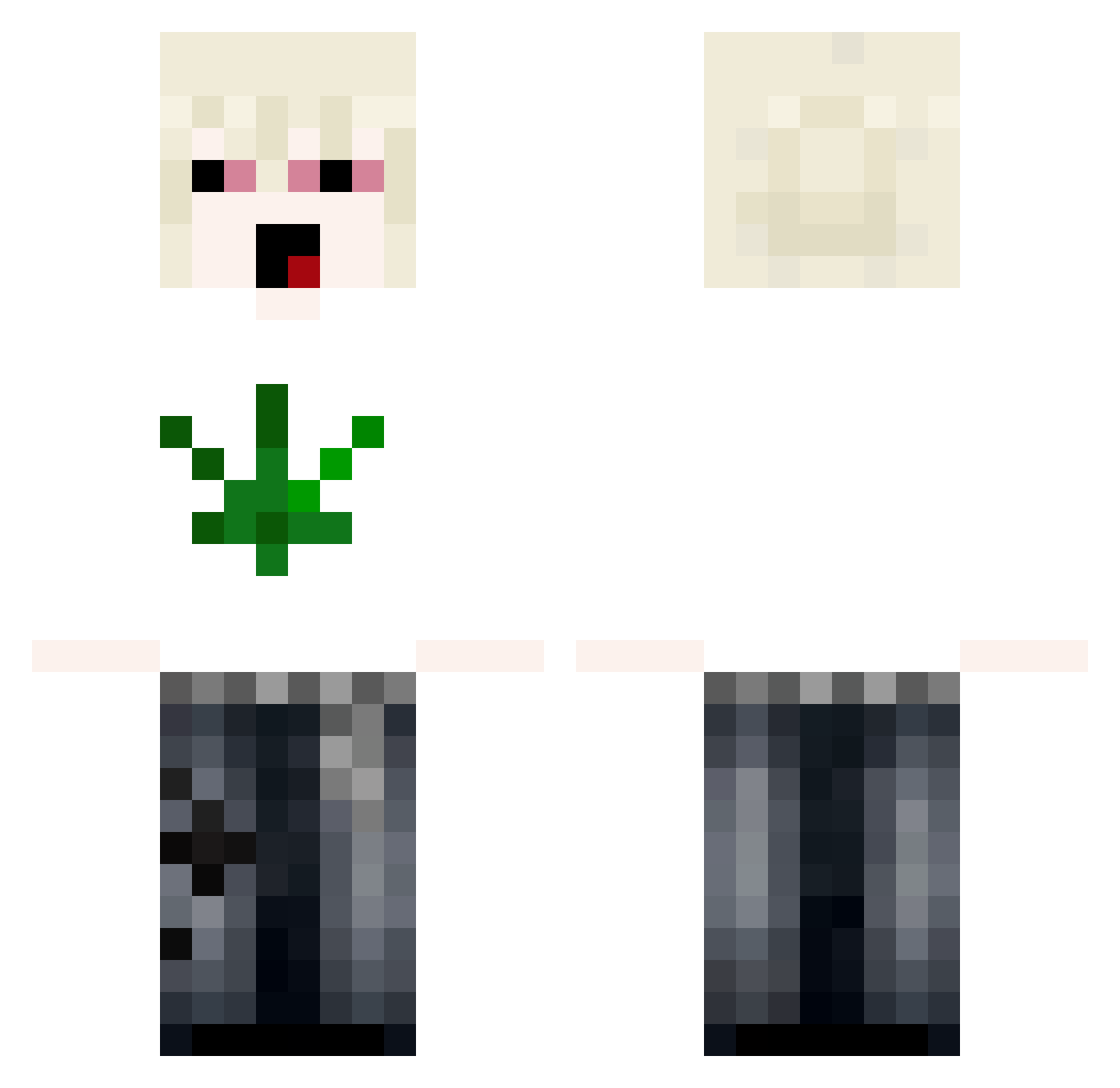 pimentinha3567 Minecraft skin, front and back view