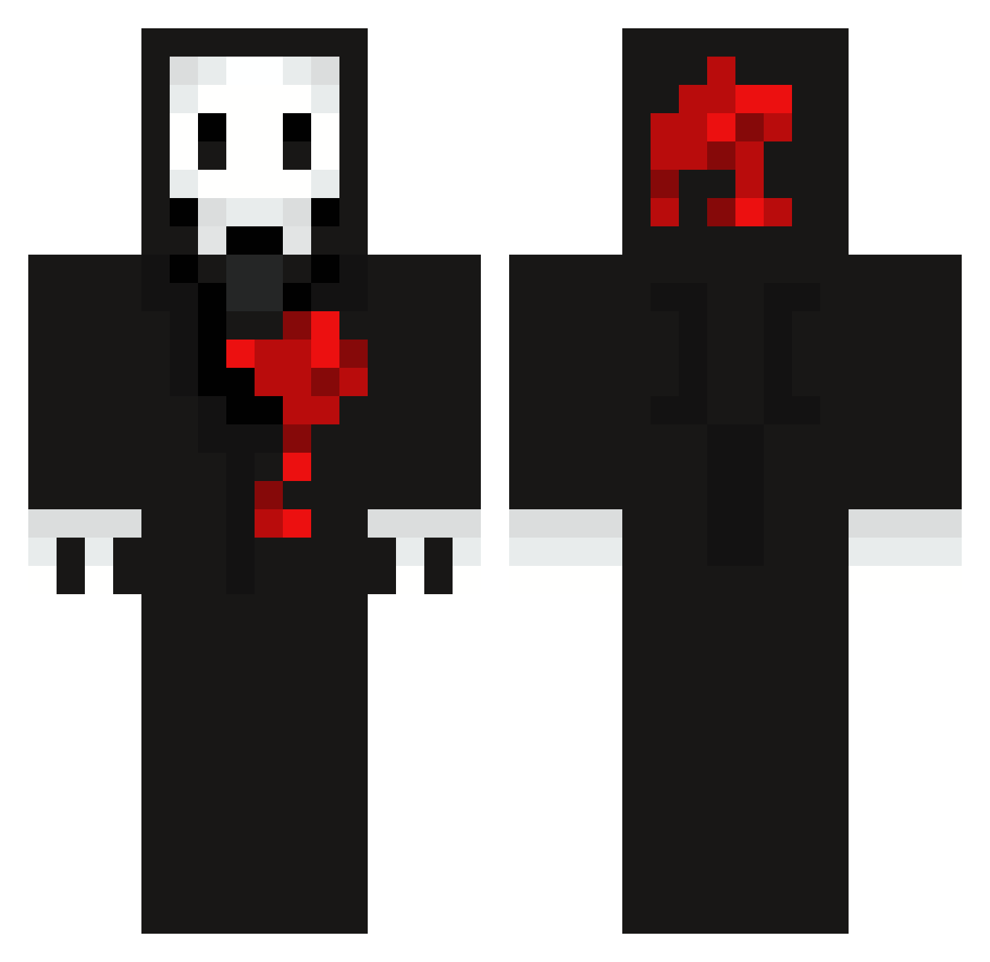 Suger1 Minecraft skin, front and back view