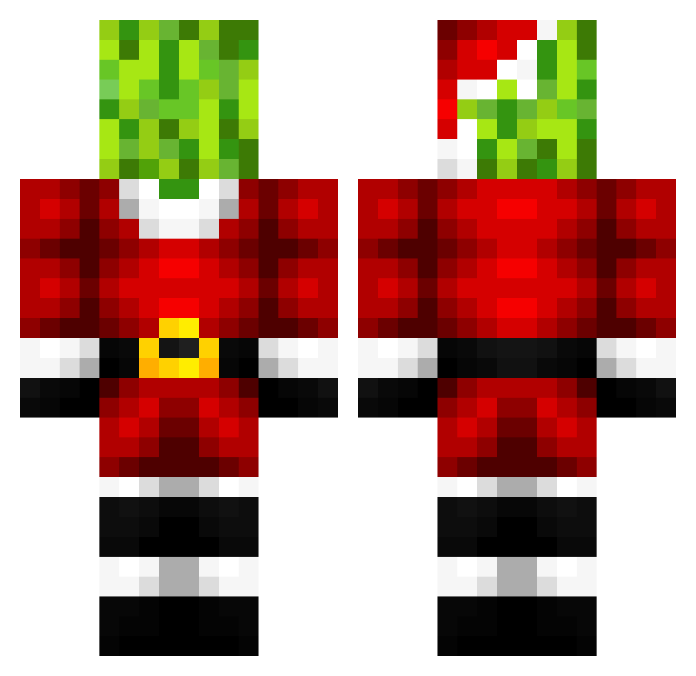 SusikArbuzik Minecraft skin, front and back view