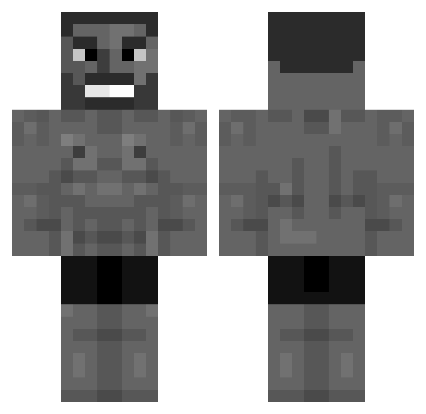 techmania59 Minecraft skin, front and back view