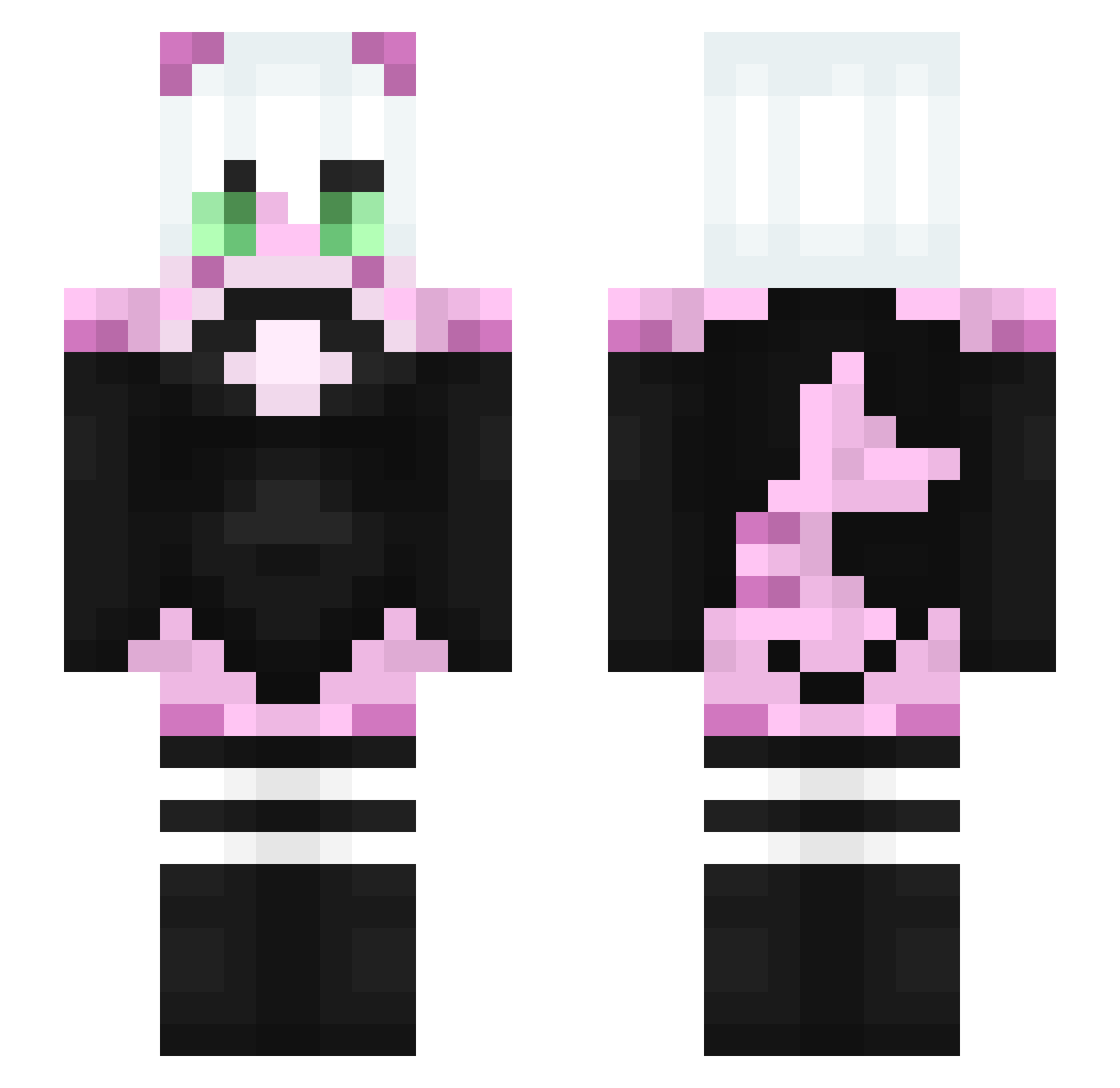 Seiken_Dente Minecraft skin, front and back view