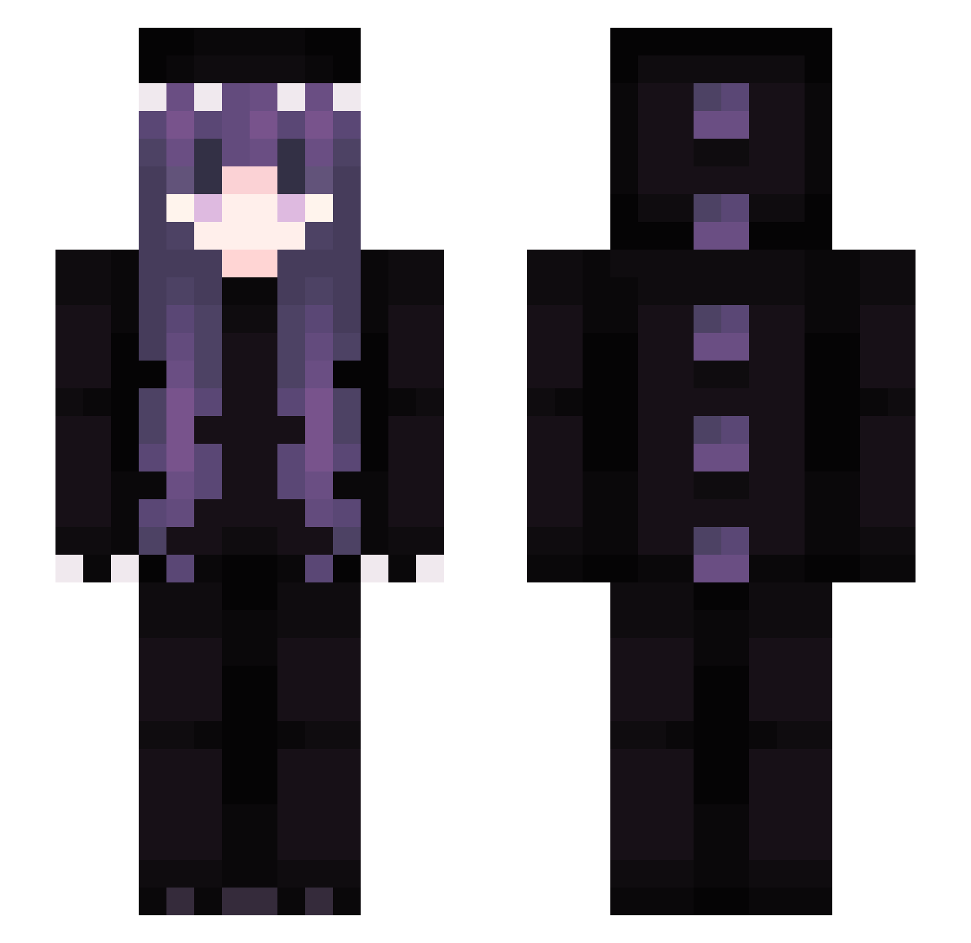 whylowlife Minecraft skin, front and back view