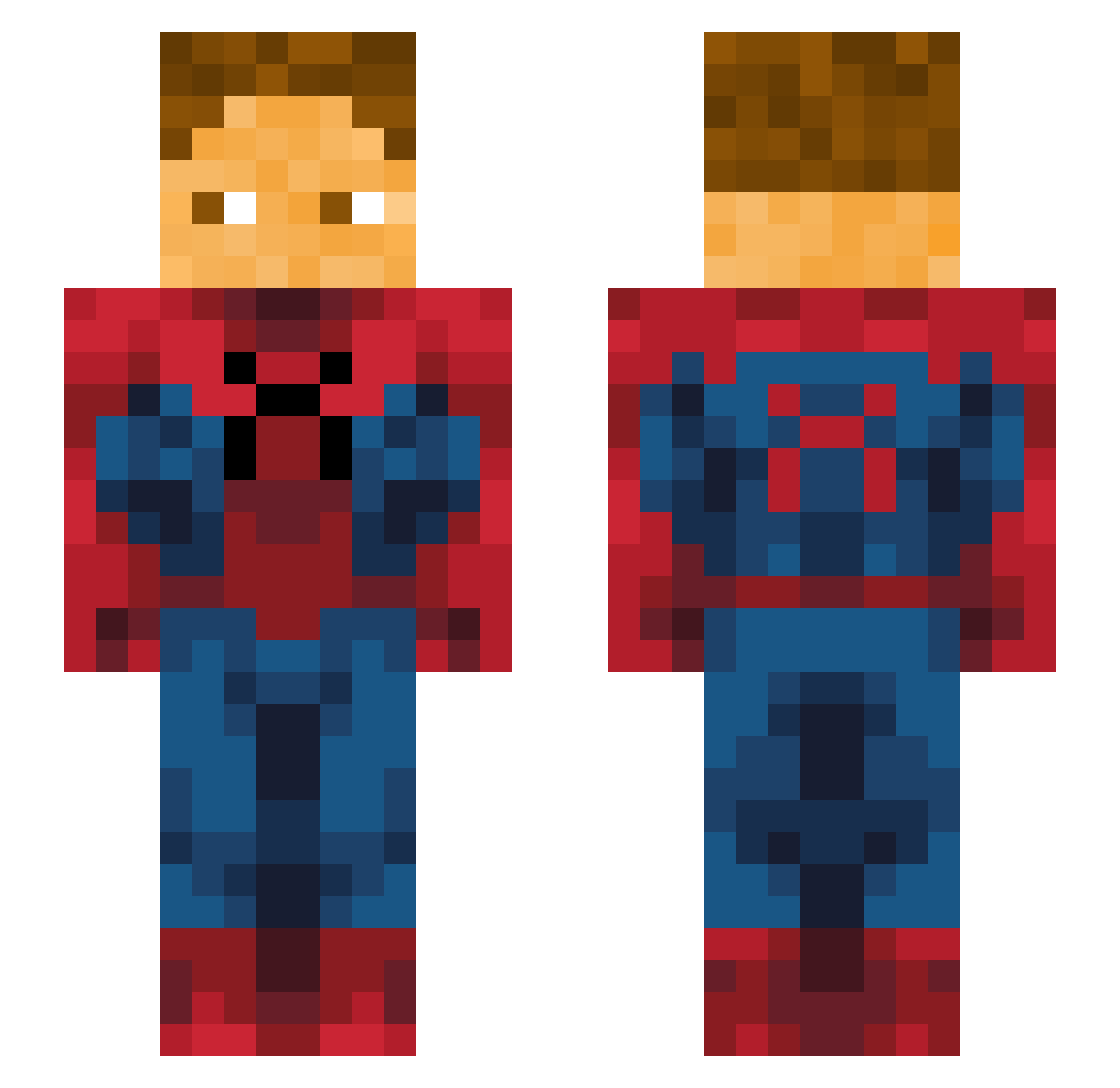 leon2378 Minecraft skin, front and back view