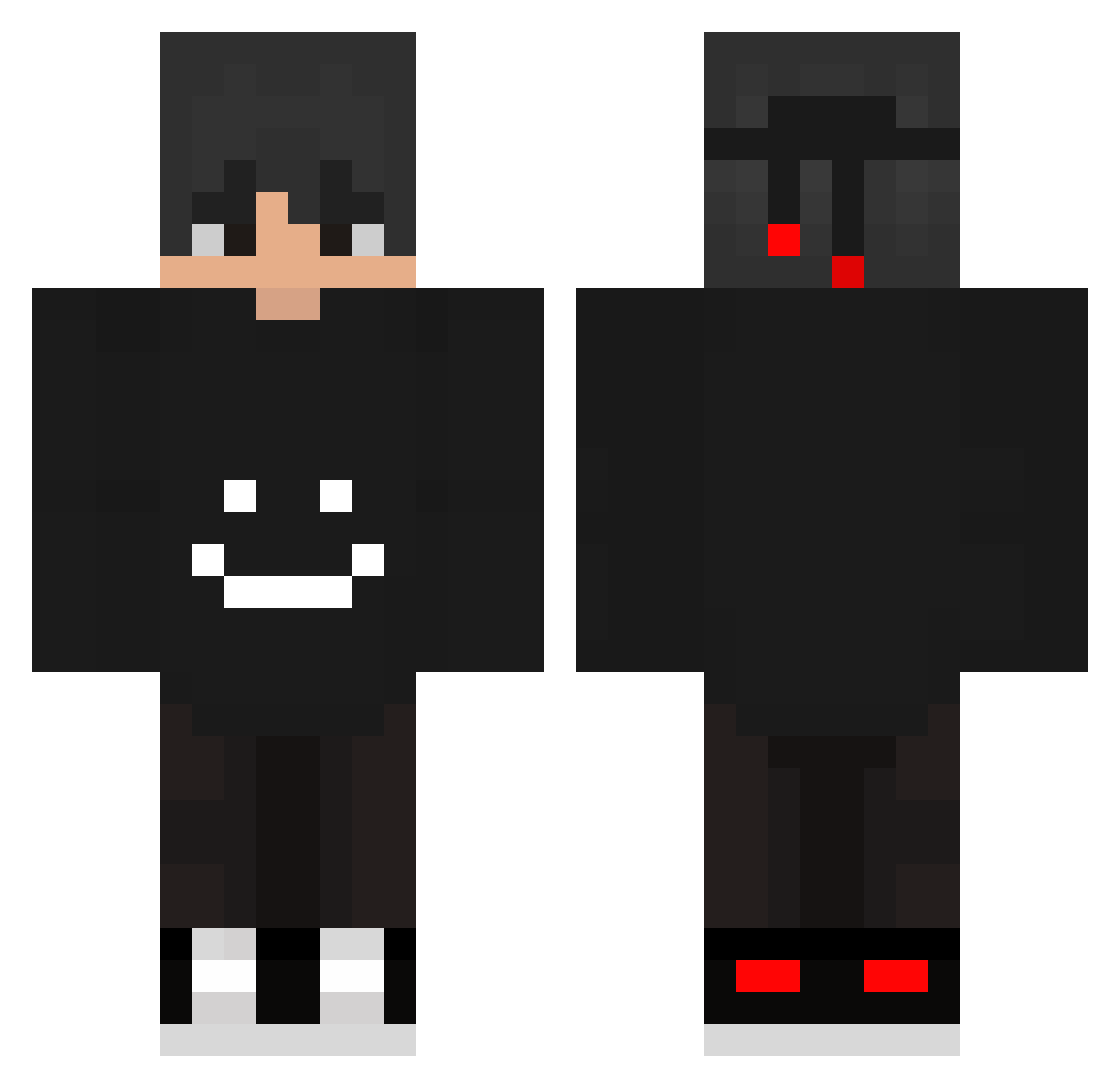 xNoHate Minecraft skin, front and back view