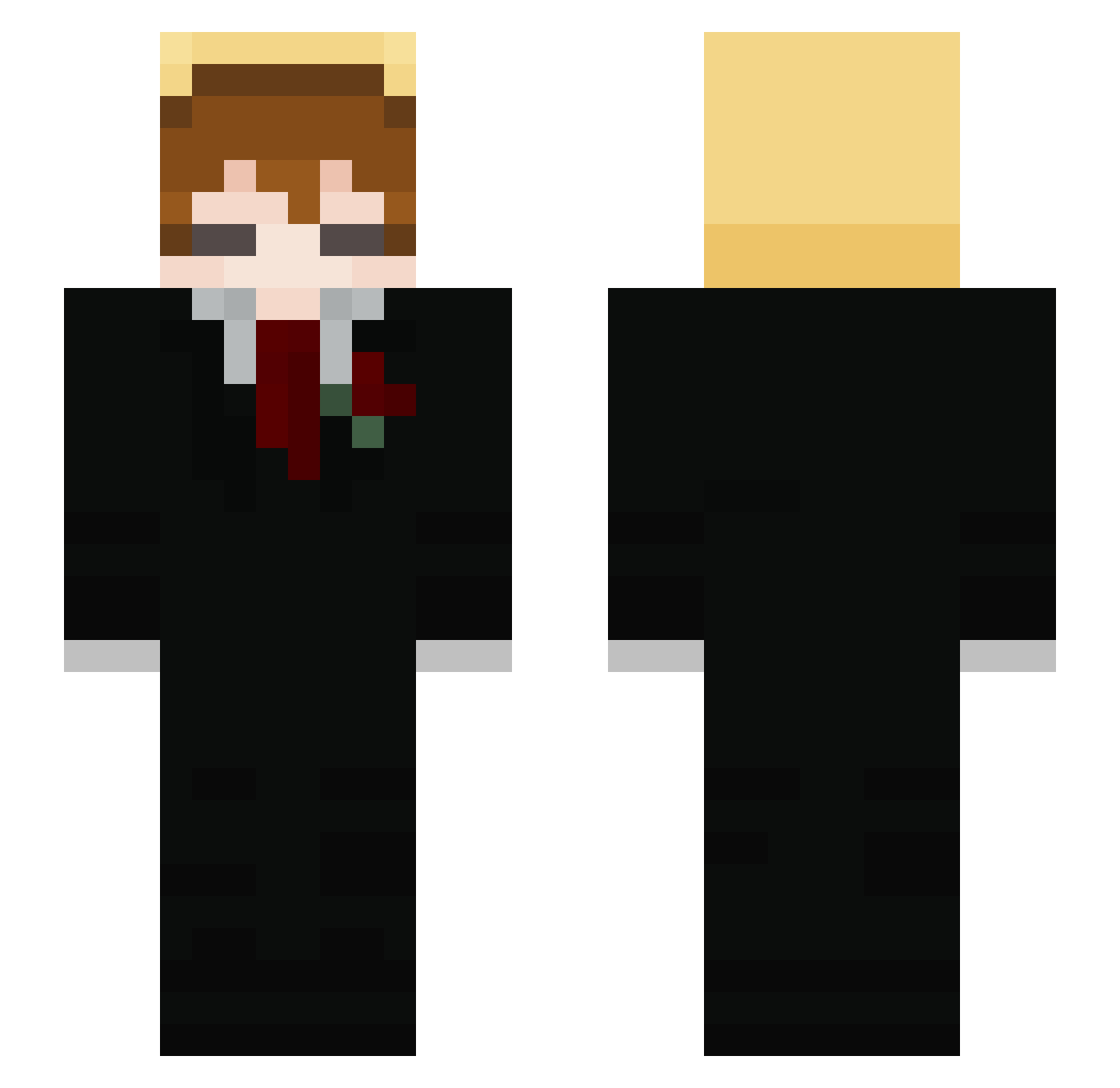 realmaxmillion Minecraft skin, front and back view
