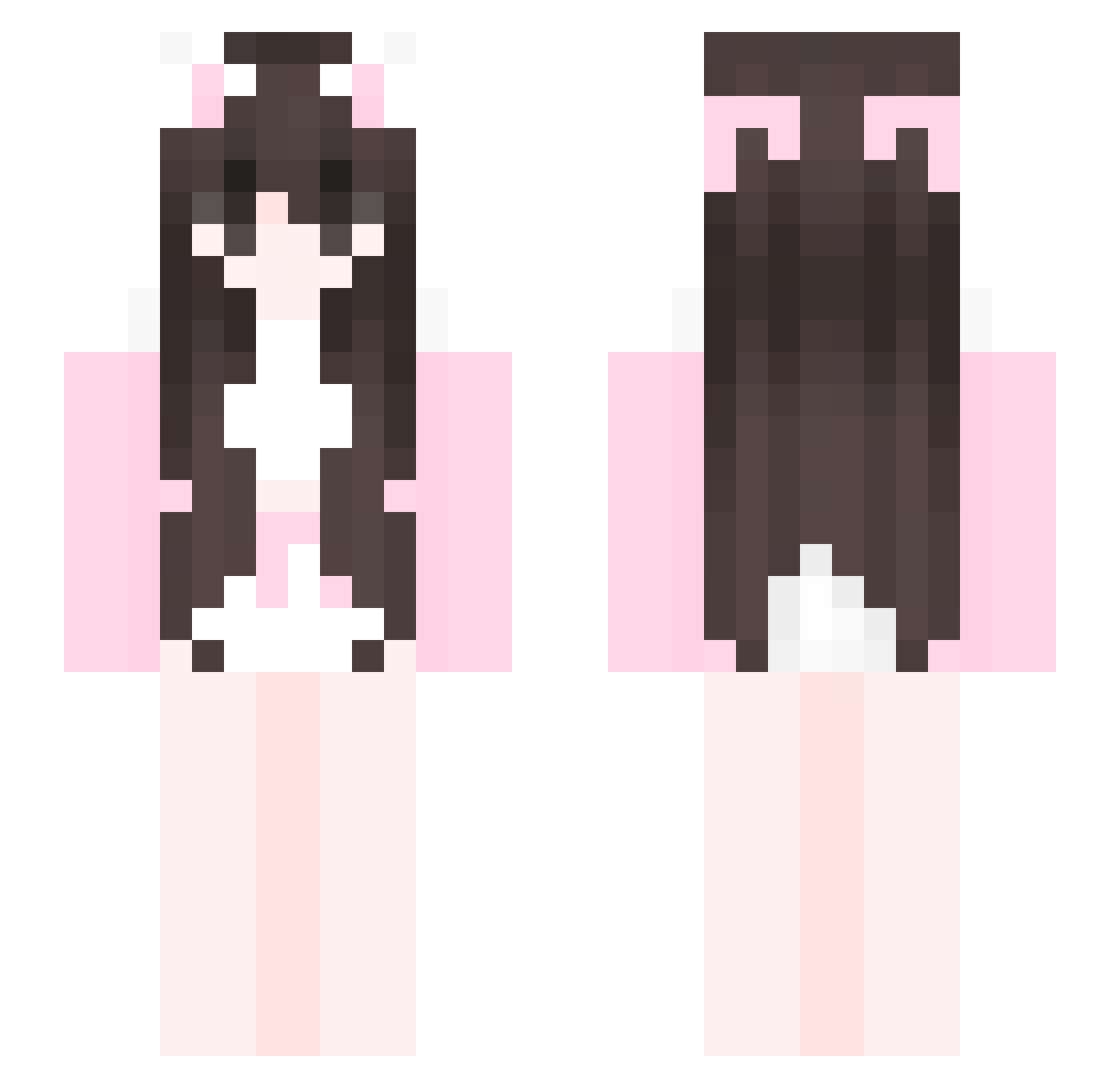 wzbacg Minecraft skin, front and back view