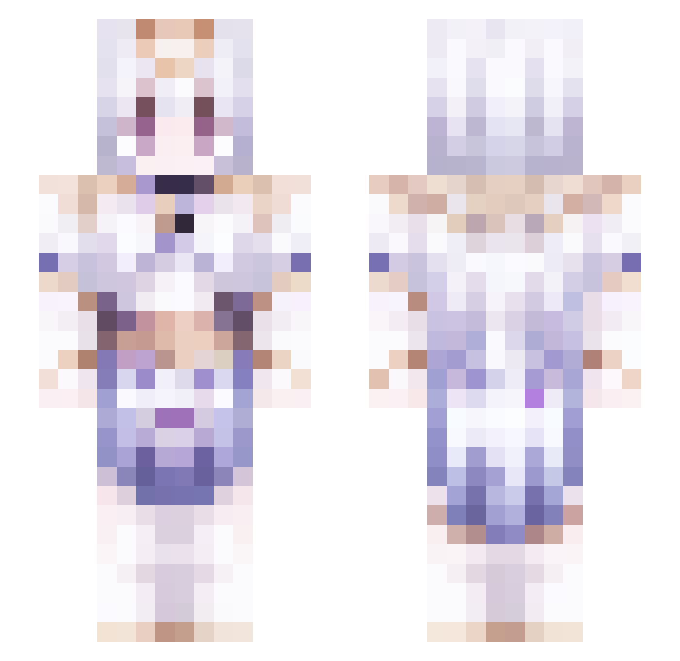 tu_miao Minecraft skin, front and back view