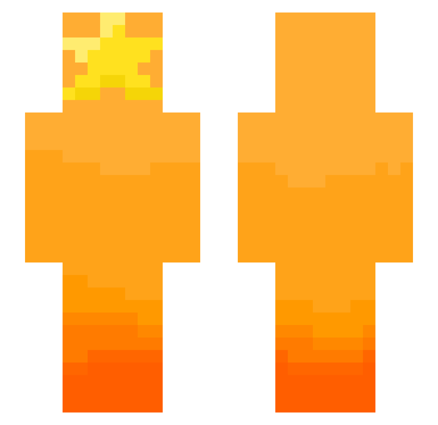 ThatClamWiam Minecraft skin, front and back view