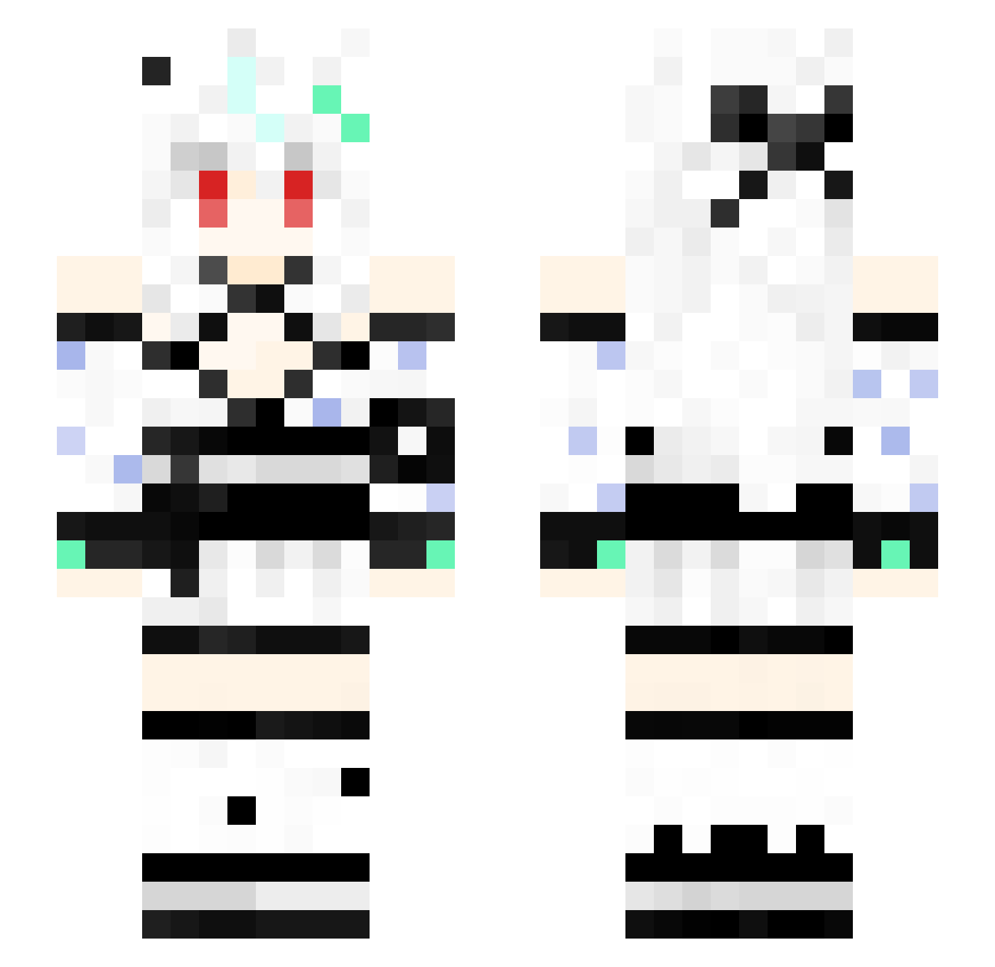 Gray_Doves Minecraft skin, front and back view