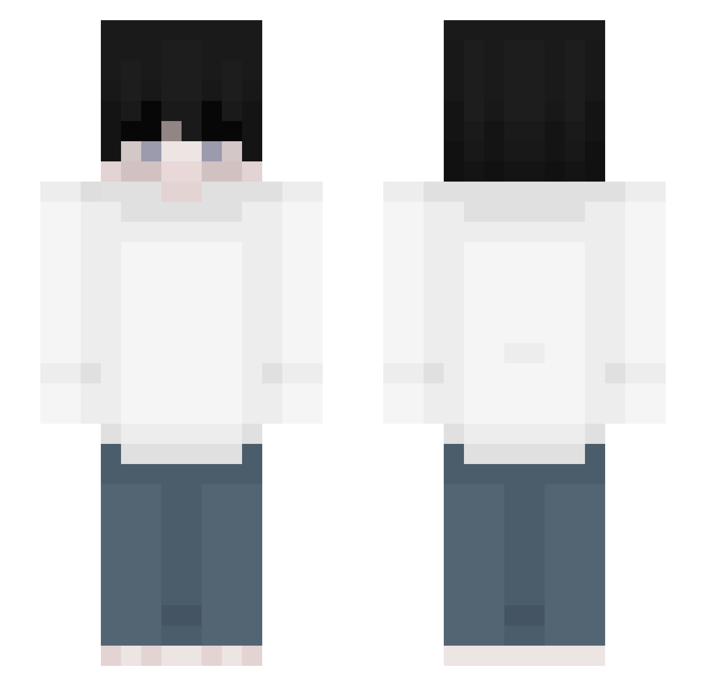 VenexterVX Minecraft skin, front and back view